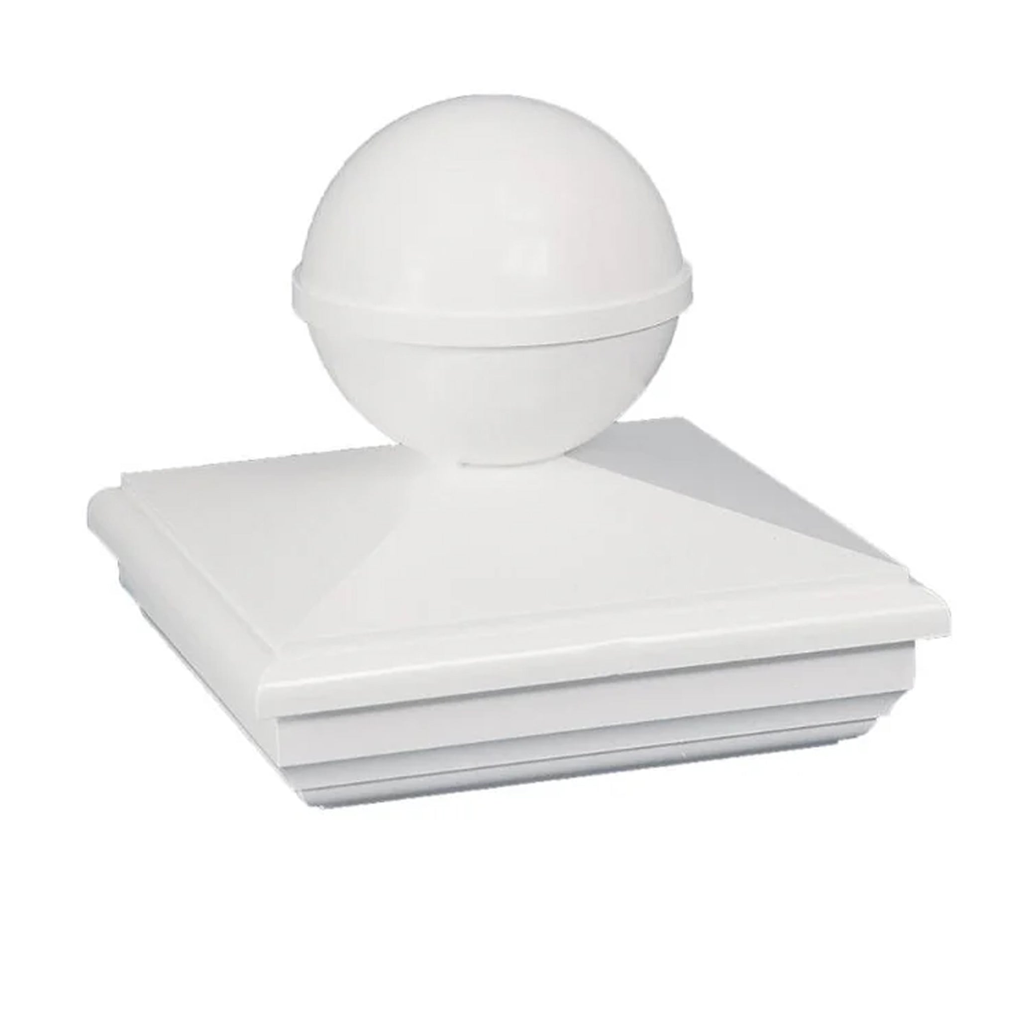 4x4 New England Ball PVC Post Cap