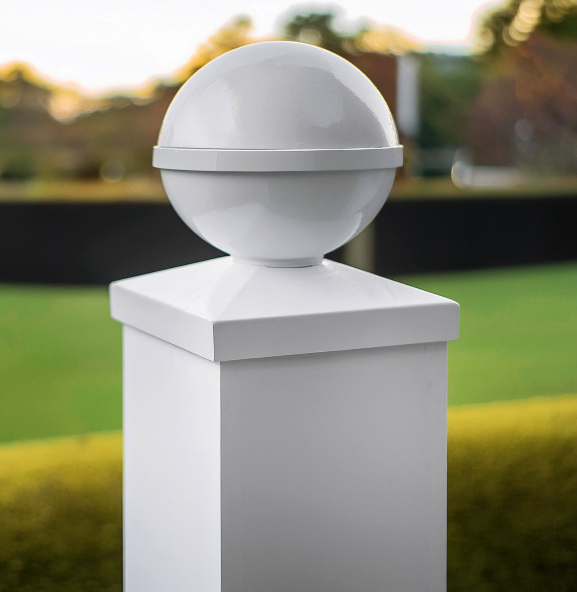 4x4 Ball PVC Post Cap