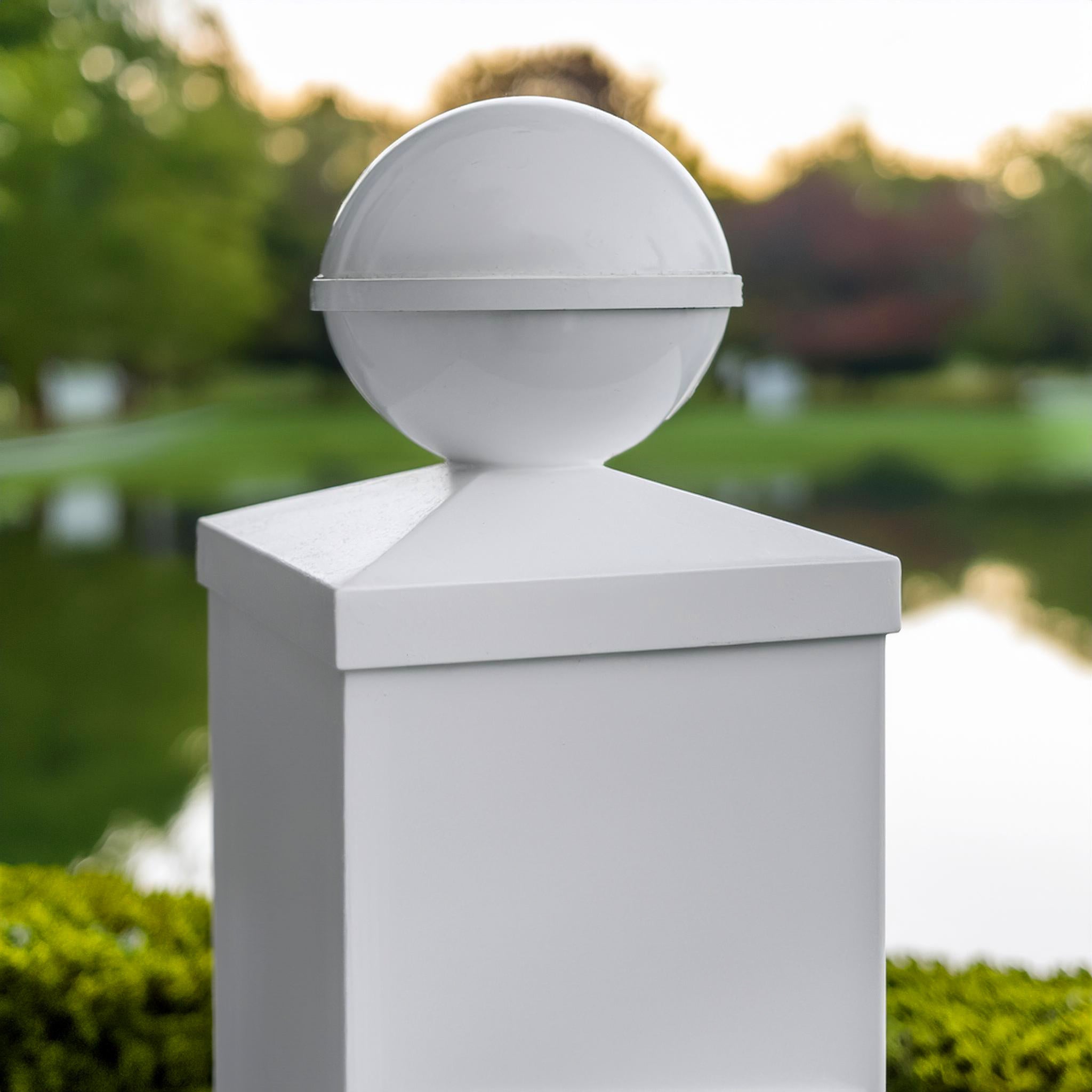 5x5 Ball PVC Post Cap