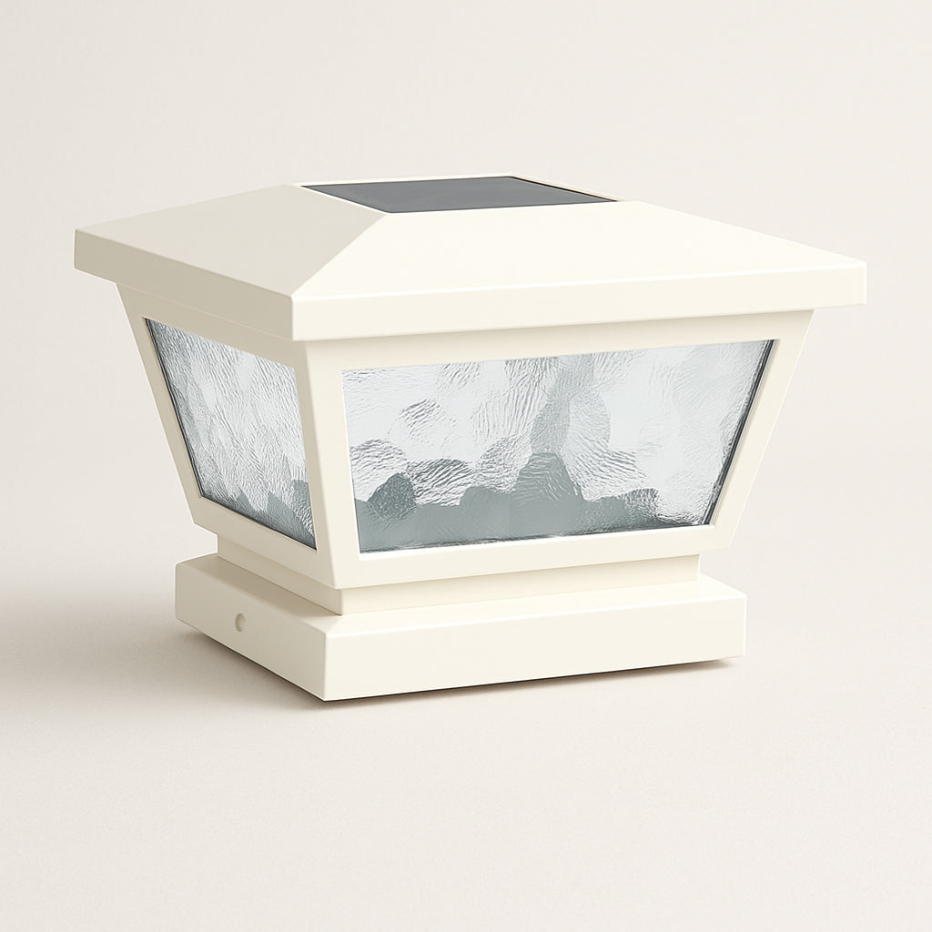 Fairmont Solar Post Cap / Wall Mount - White