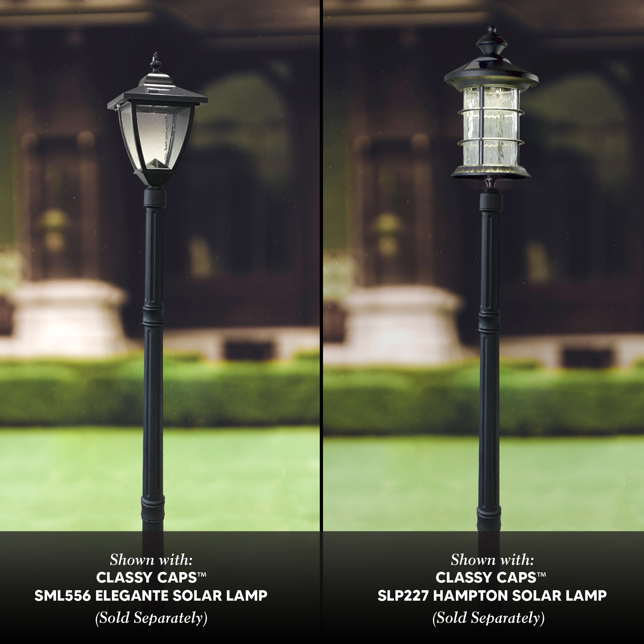 Base de lampadaire en aluminium noir