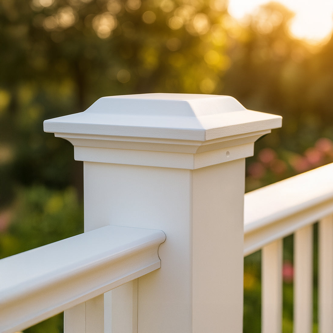 4x4 Aluminum Post Cap - White