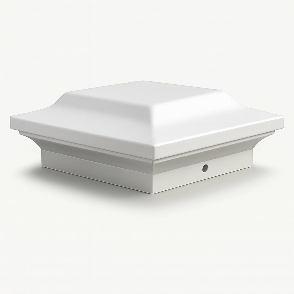 4x4 Aluminum Post Cap - White