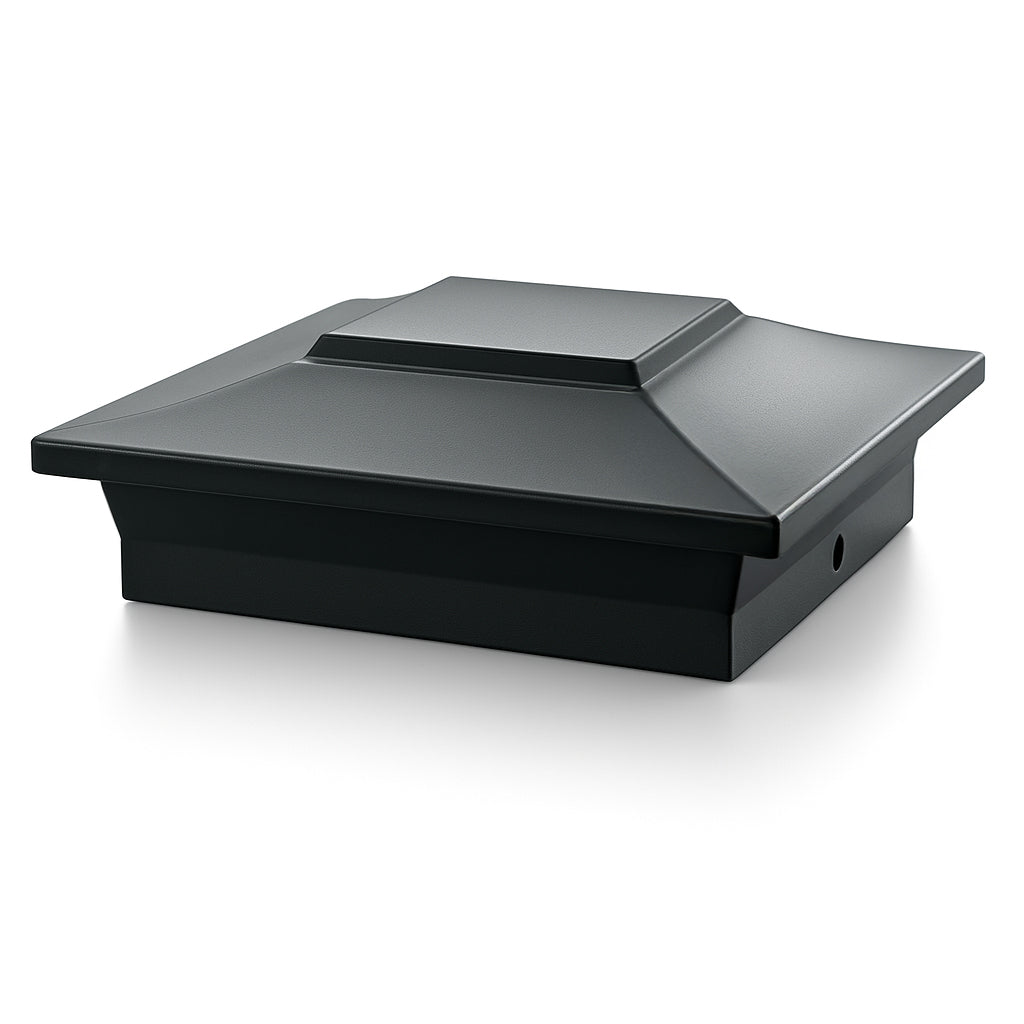 6x6 Aluminum Post Cap - Black