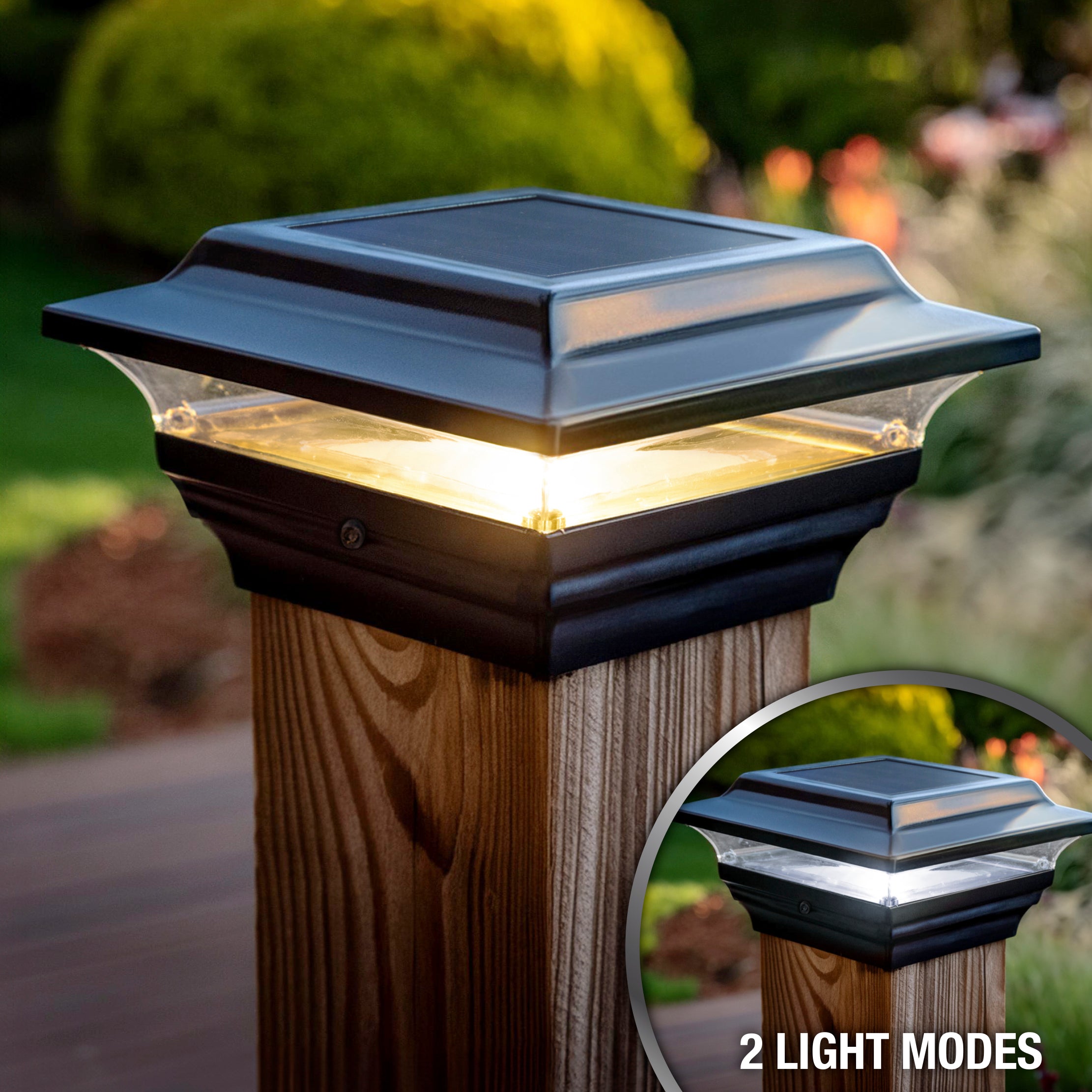 Capuchon de Poteau Solaire Impérial - Noir SL211B