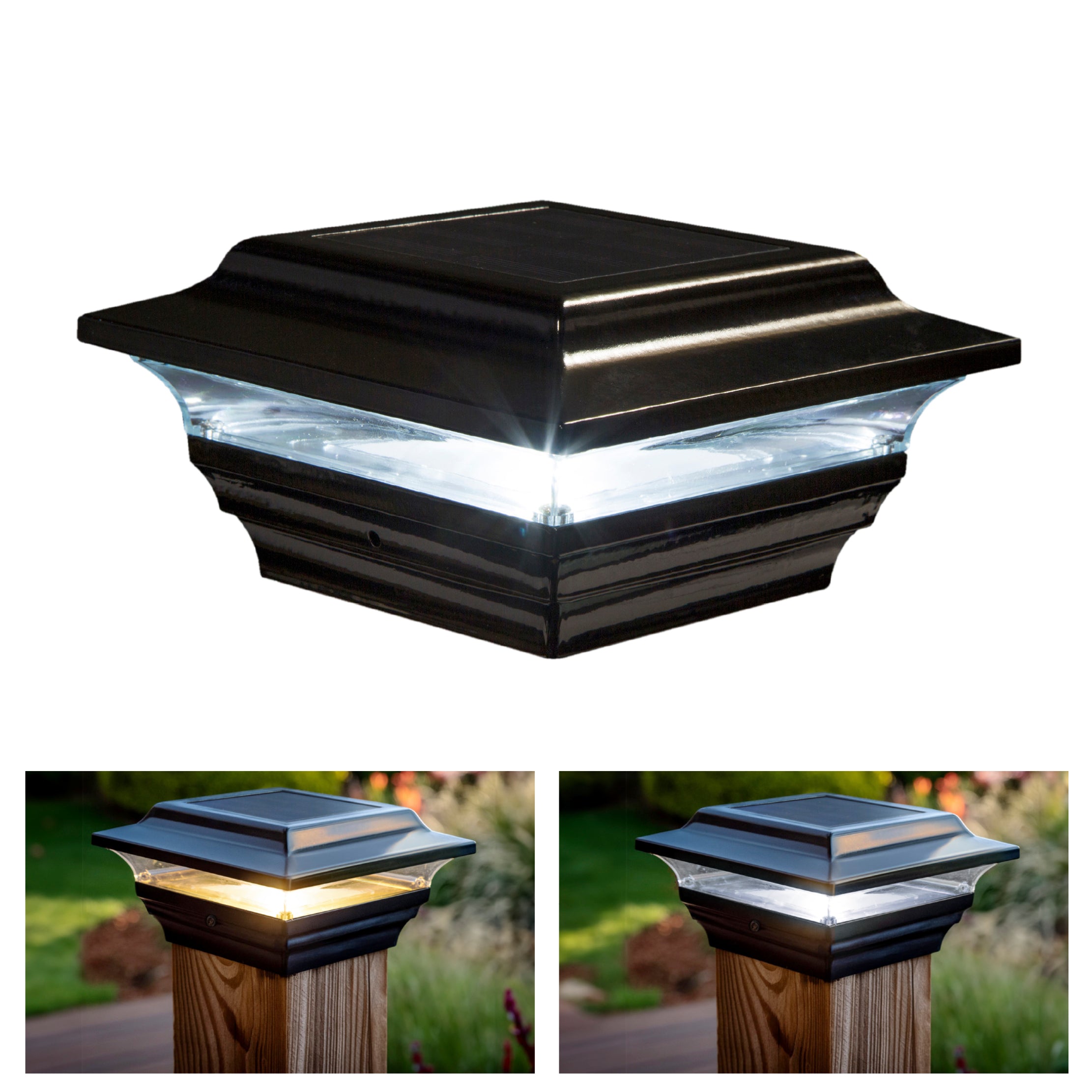 Capuchon de Poteau Solaire Impérial - Noir SL211B