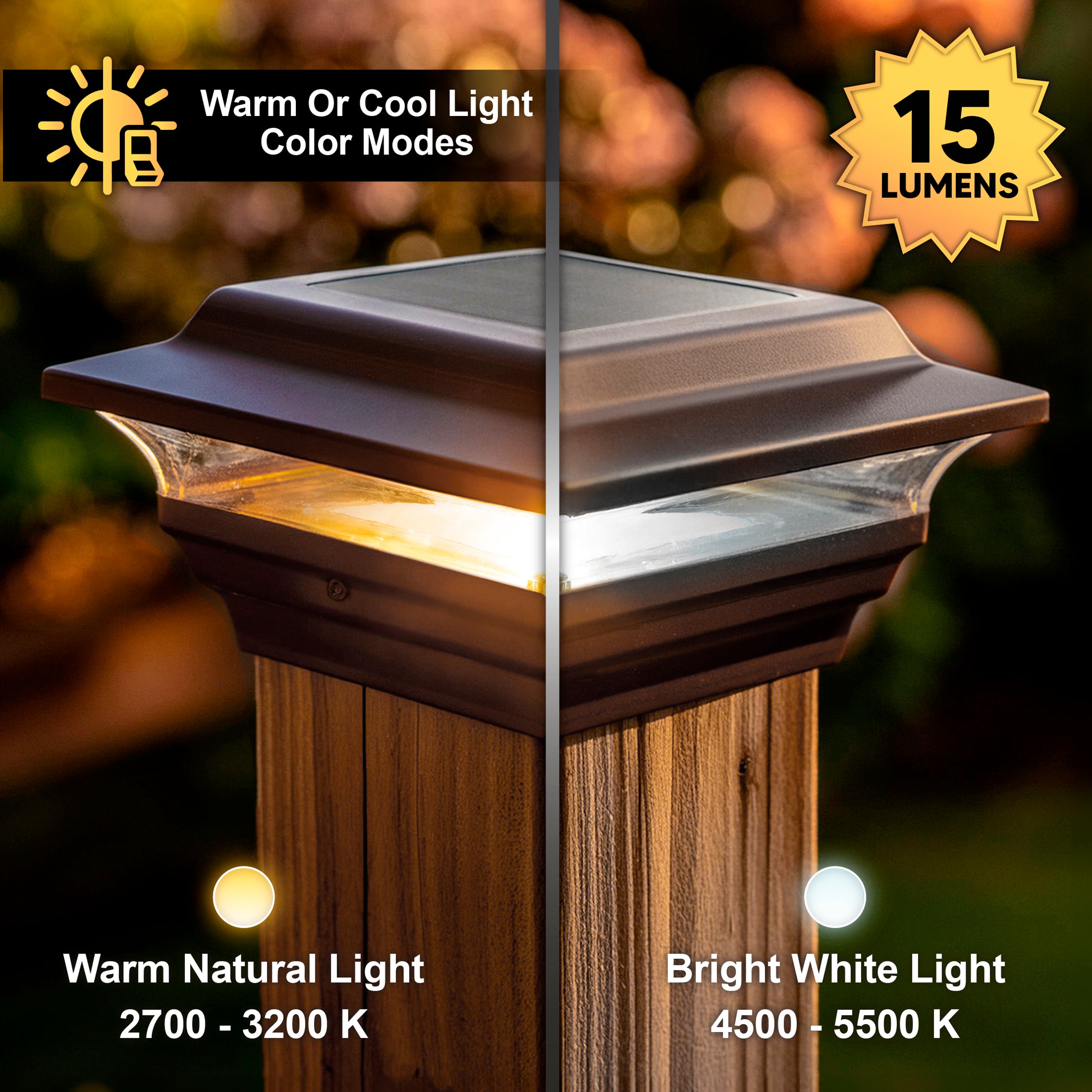 Tapa de poste solar imperial - Bronce SL211R