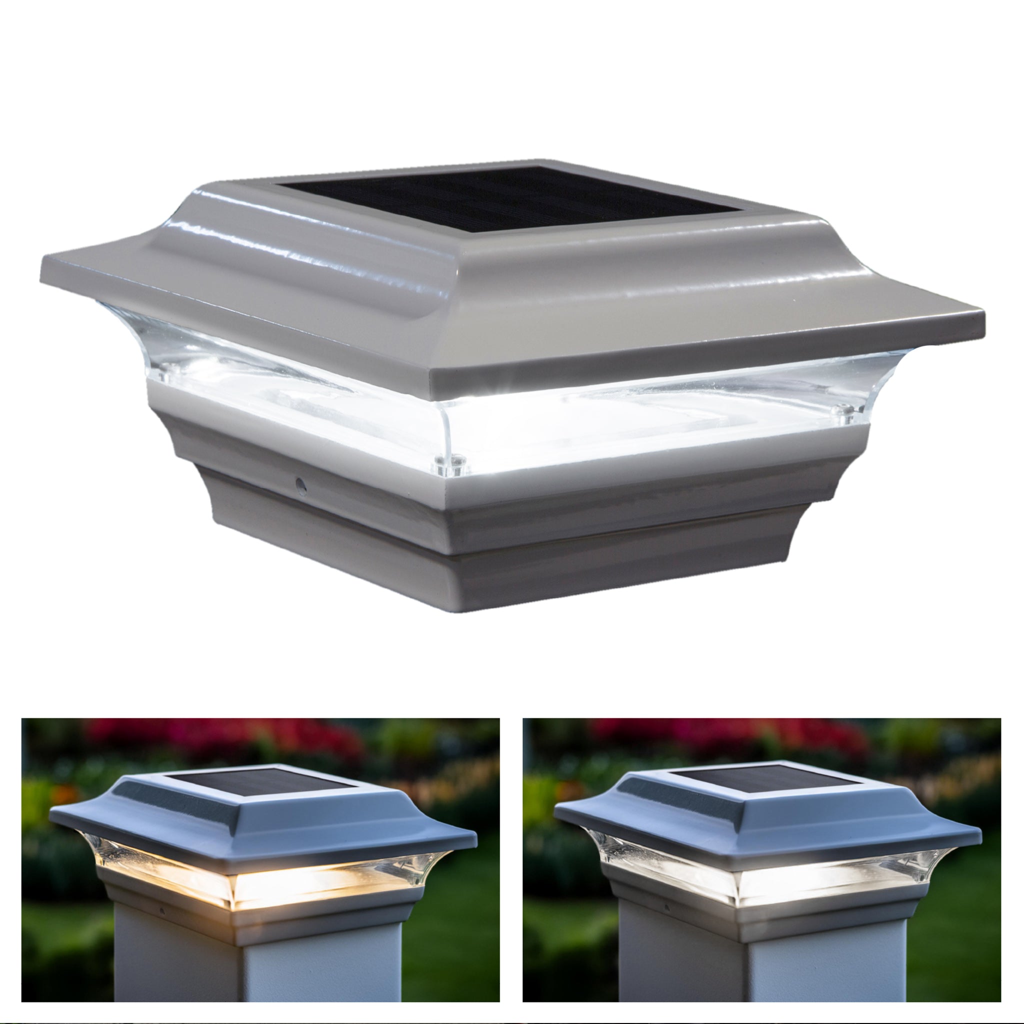 Casquillo de poste solar imperial - Blanco SL211W