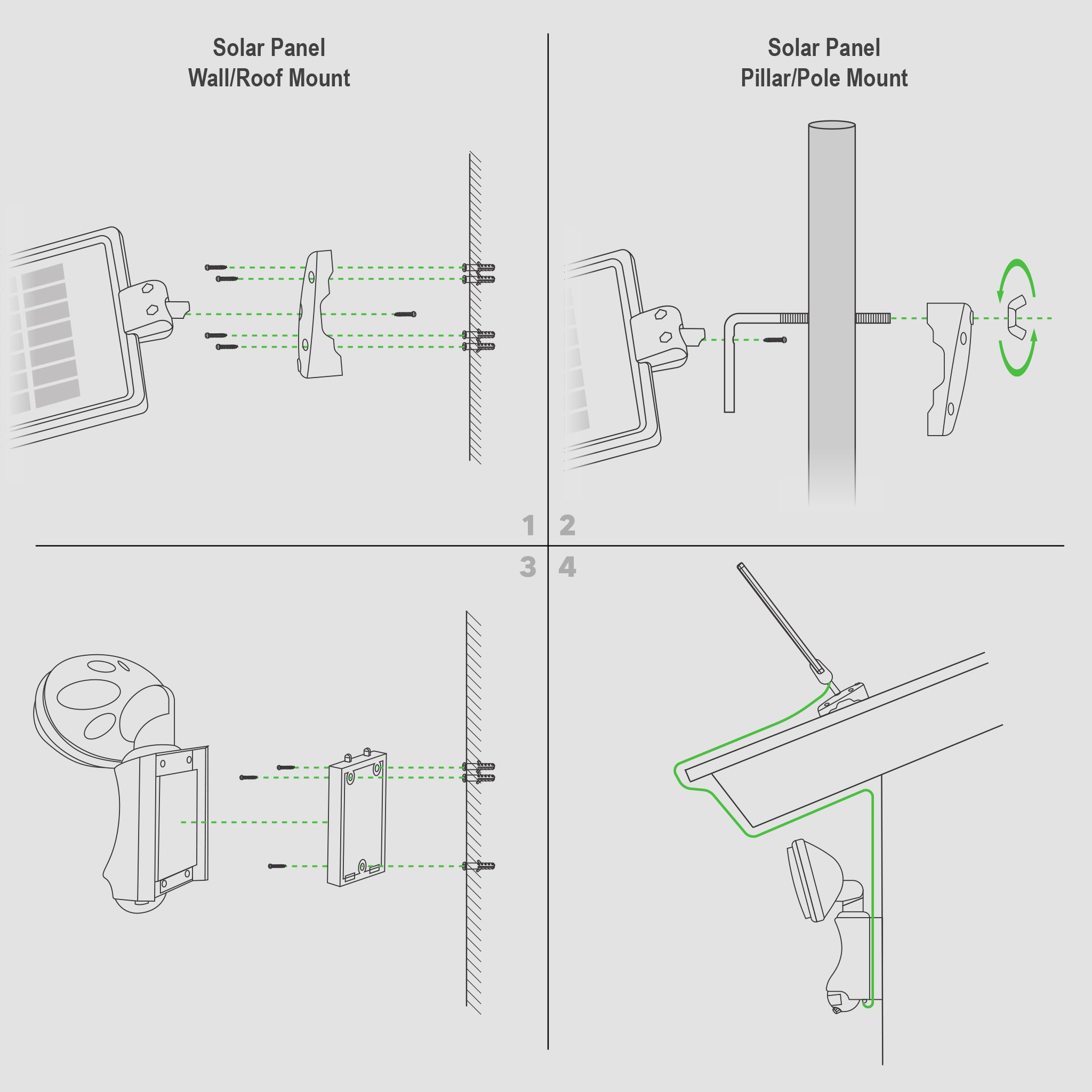 Solar Motion Sensor Security Light