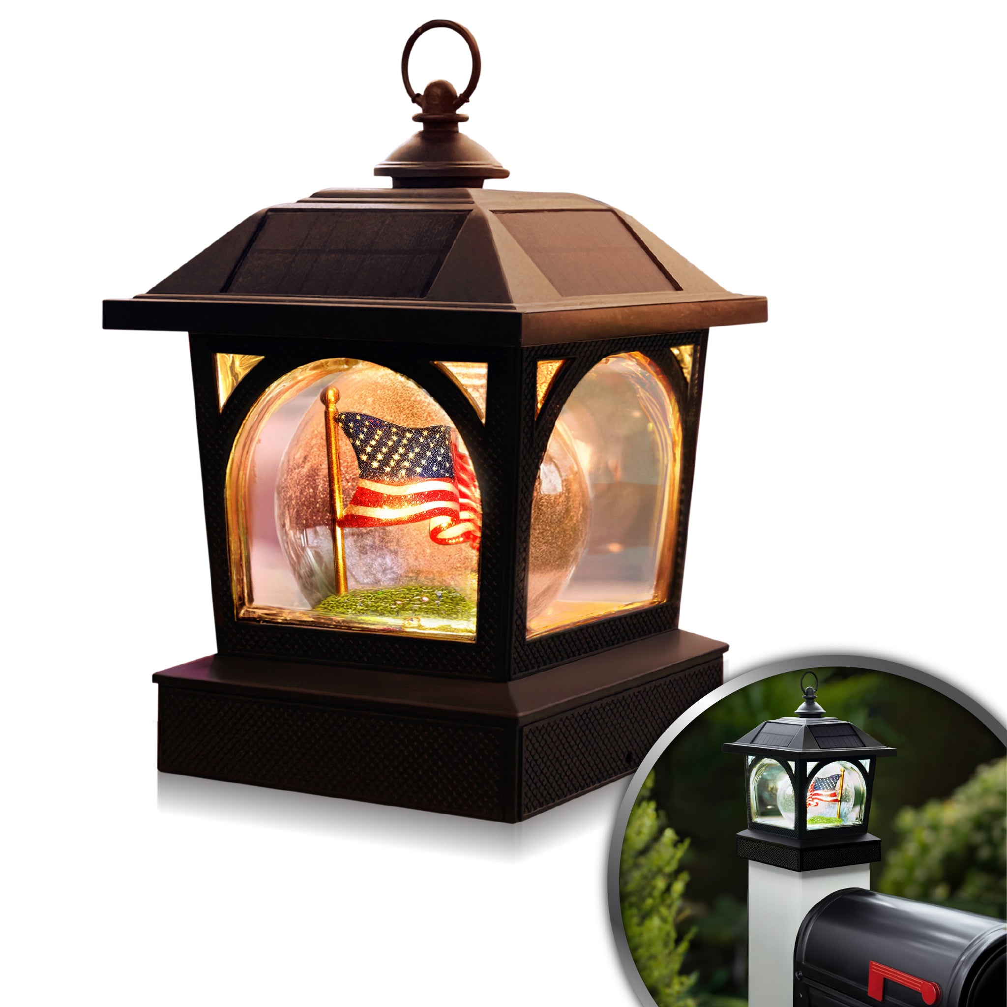 Solar USA Patriot Table Lantern/Post Cap
