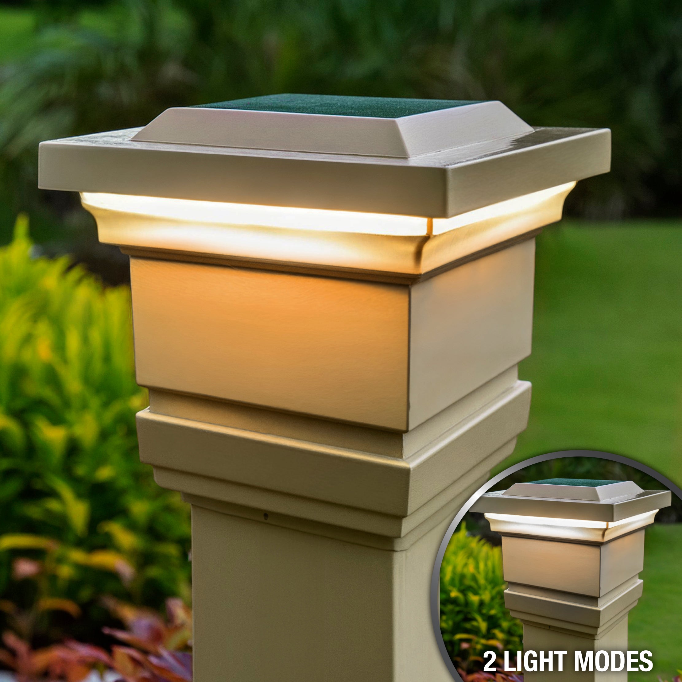 Classy Solar Post Cap - Tan