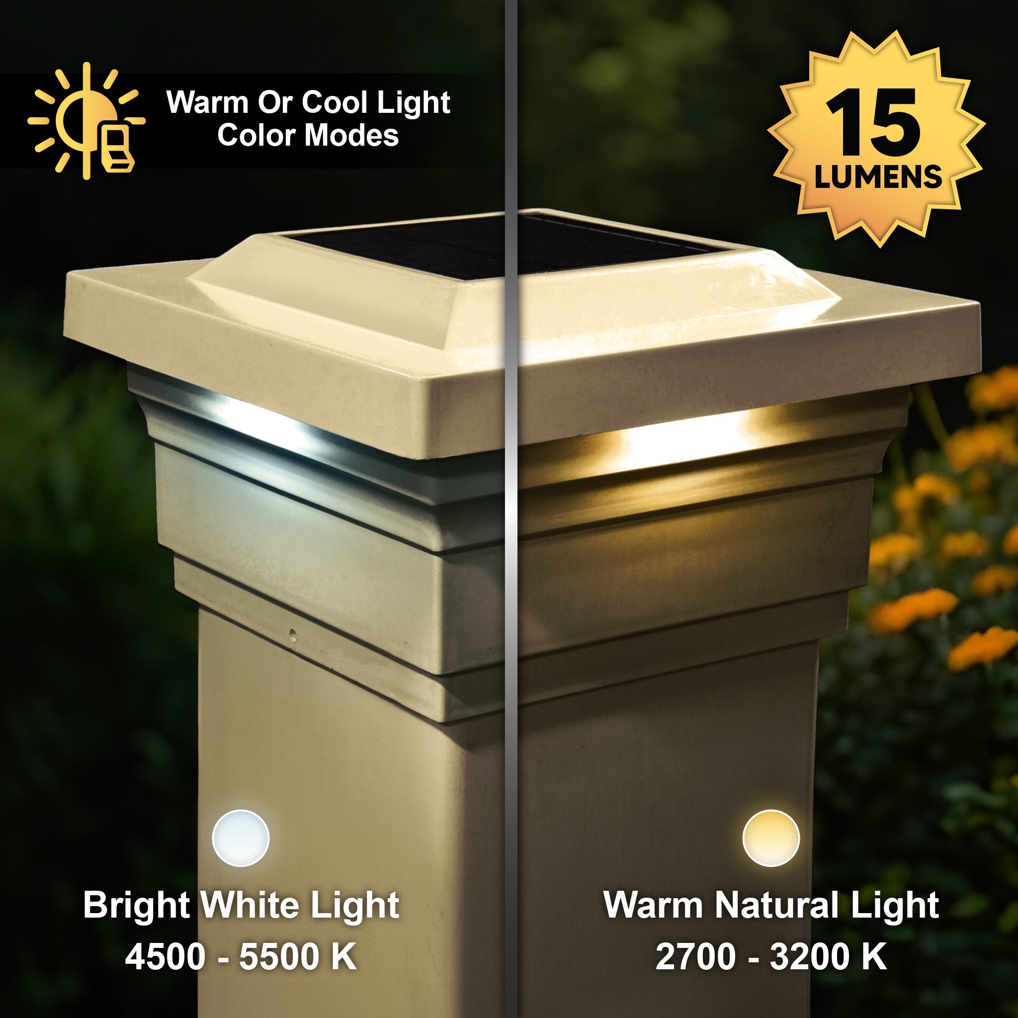 Majestic Solar Post Cap - Tan