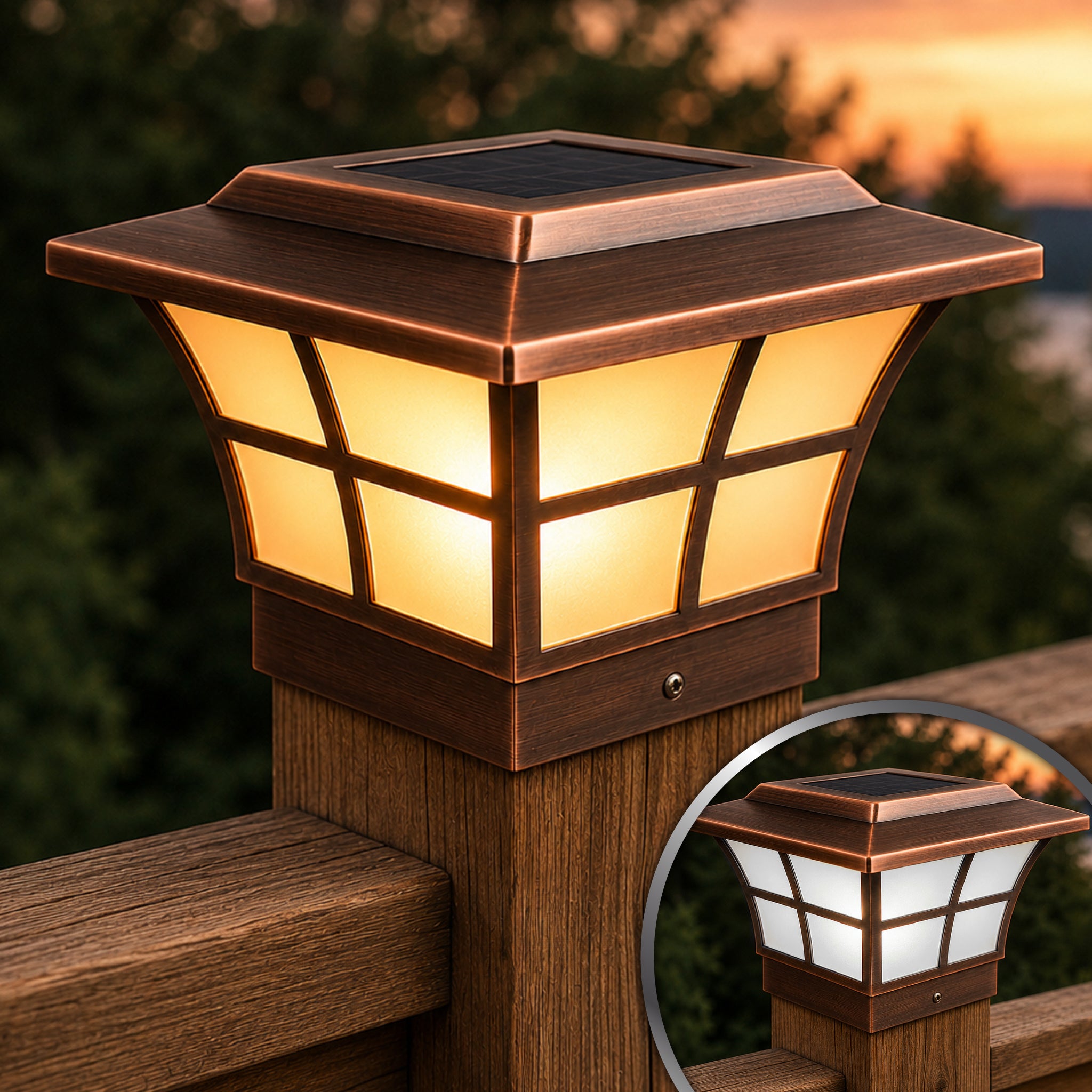 Prestige Solar Post Cap - Copper Electroplated SLO79C
