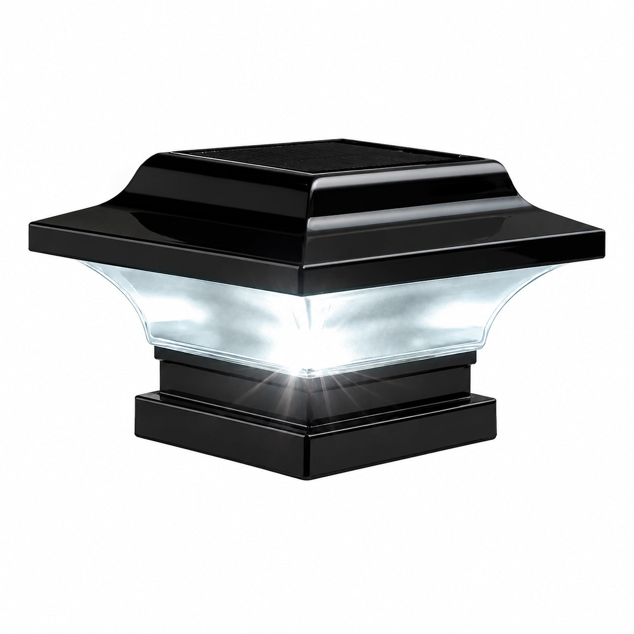 Imperial Solar Post Cap - Black With 3"x3" Adaptor