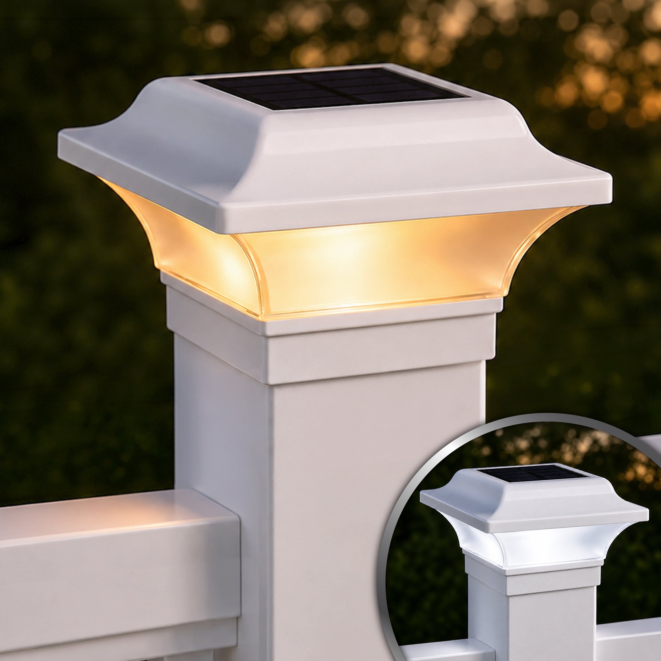 Imperial Solar Post Cap - White SLO82W