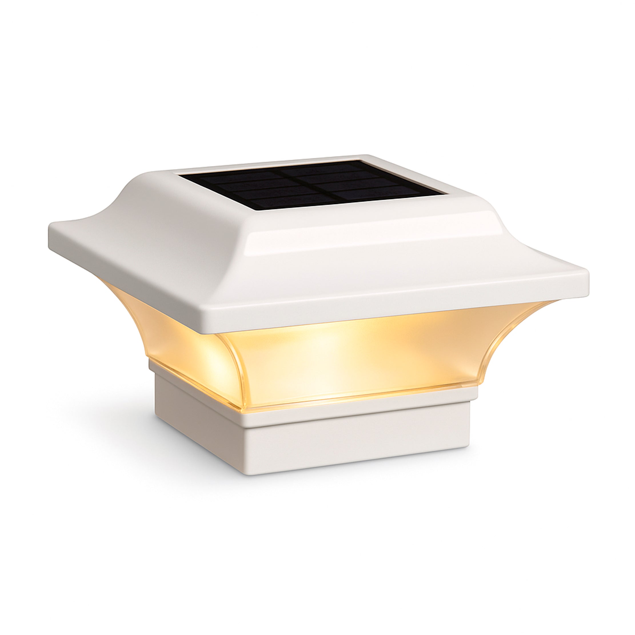 Capuchon de Poteau Solaire Impérial - Blanc SLO82W