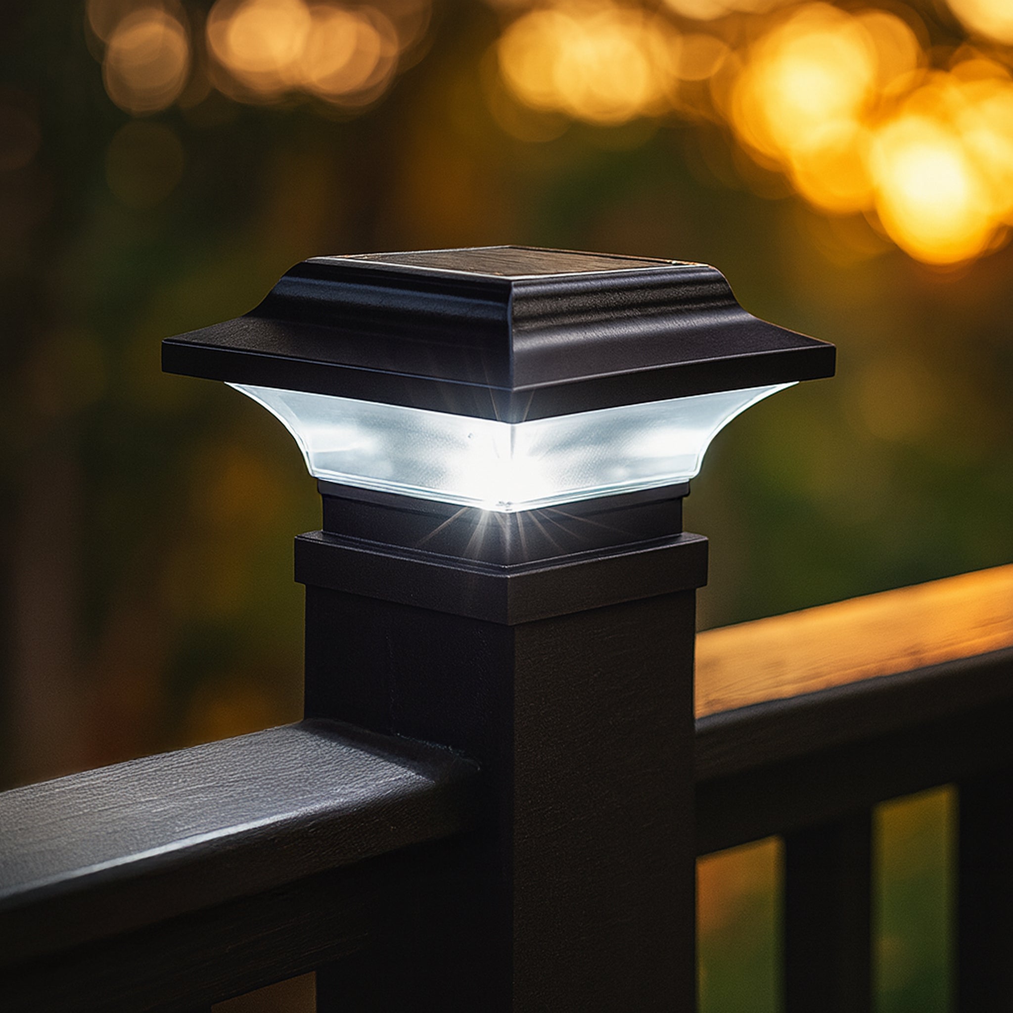 Imperial Solar Post Cap - Black With 3"x3" Adaptor