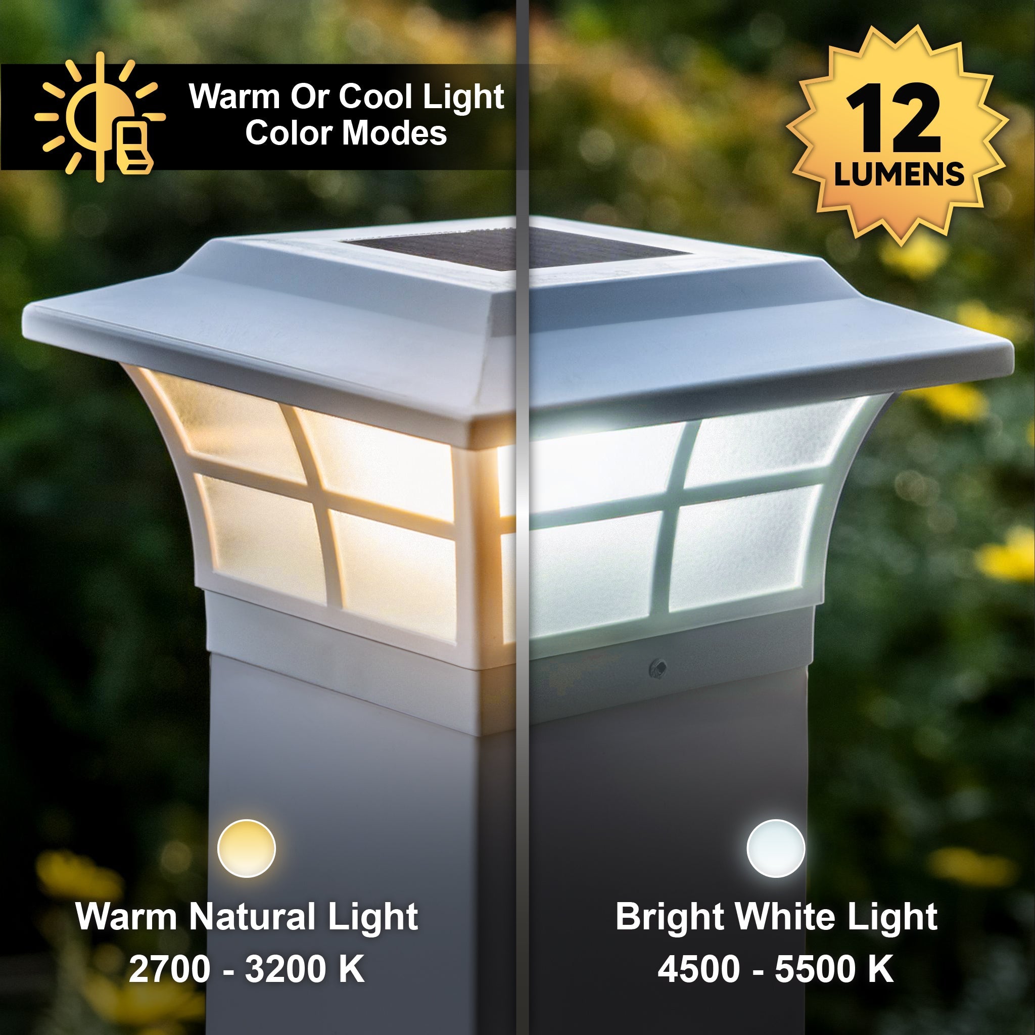 Prestige Solar Post Cap - White SLO85