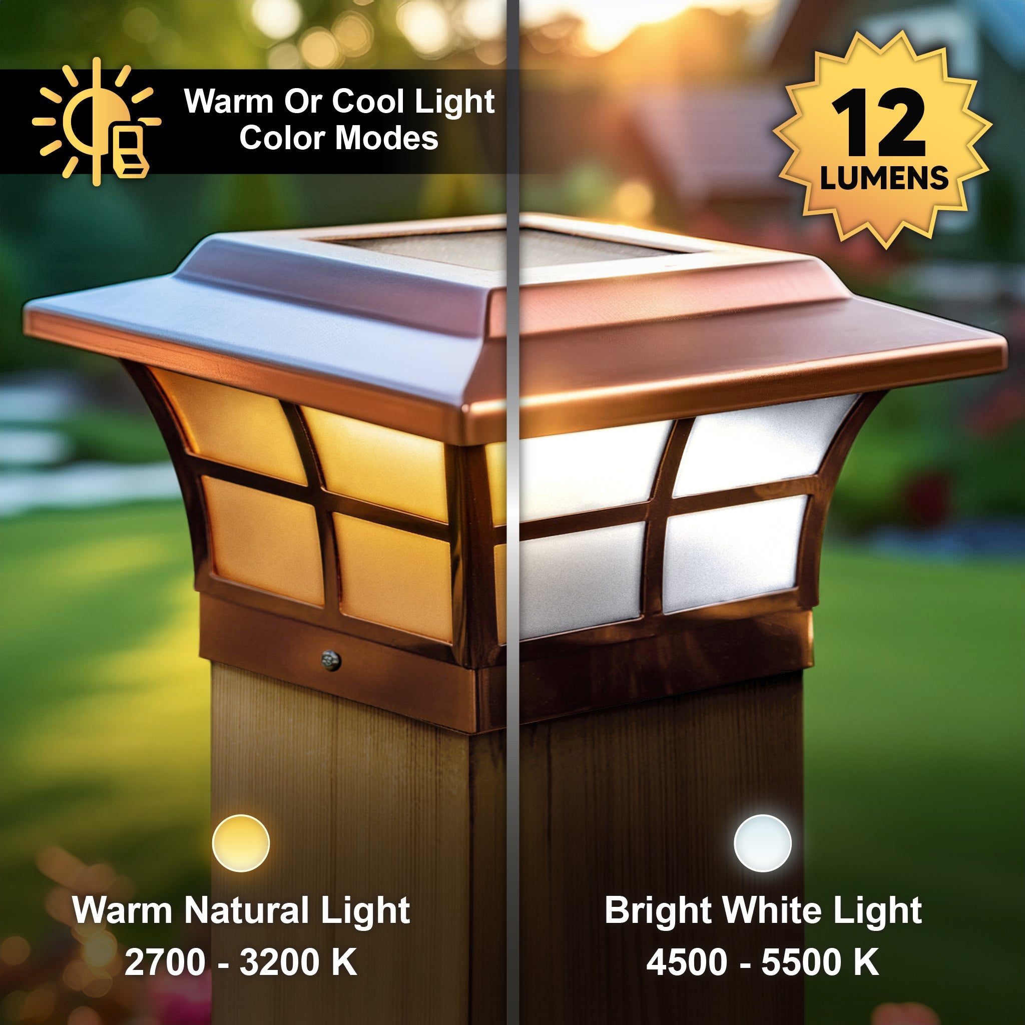 Prestige Solar Post Cap - Copper Electroplated SLO86