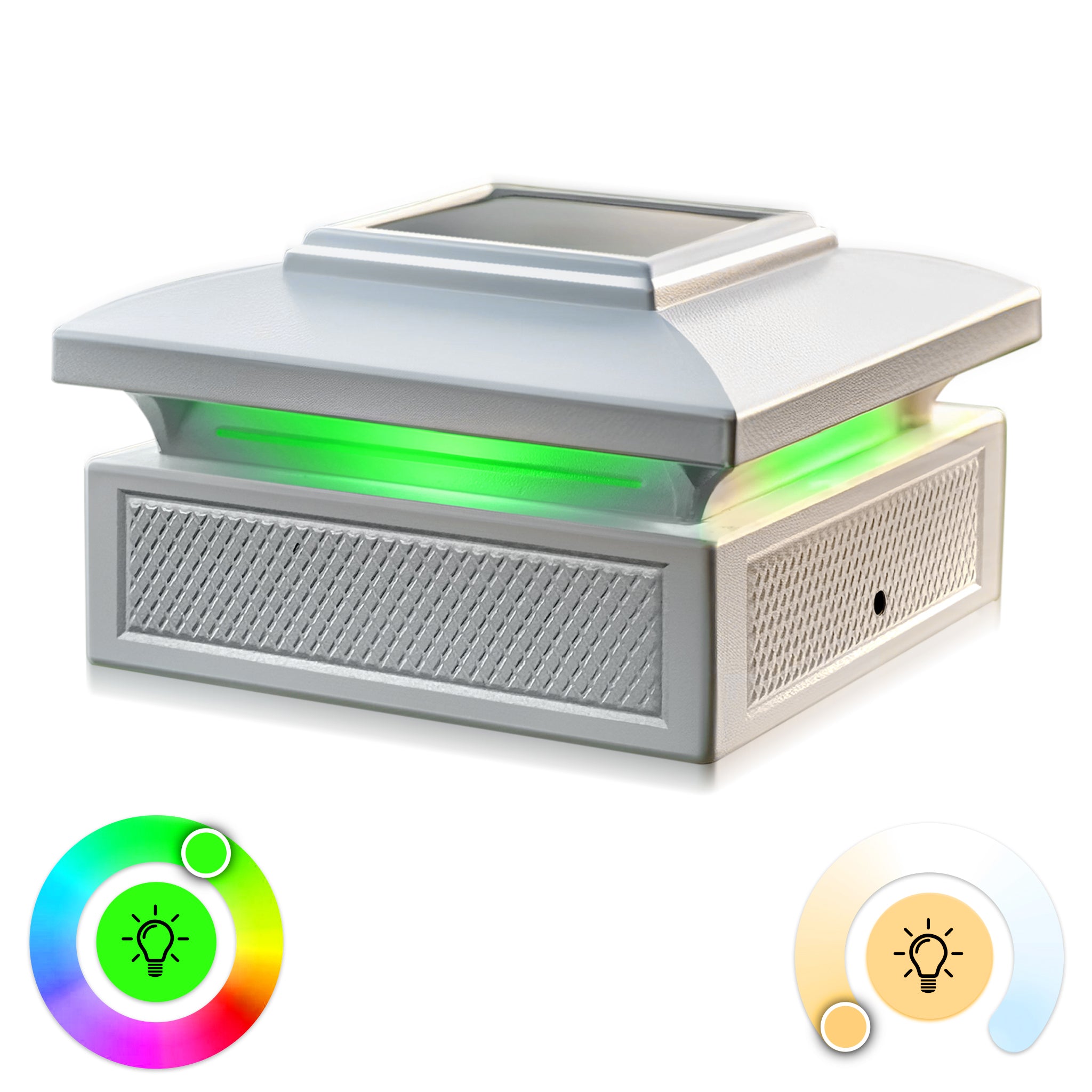 Classy Caps Capuchon de poteau solaire intelligent Lumineer