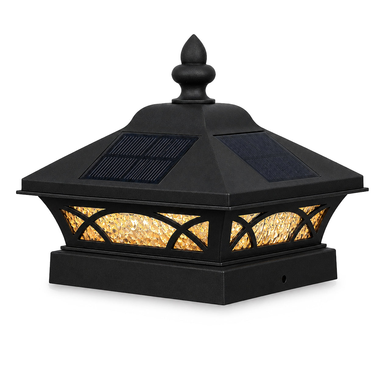 4x4 Coventry Solar Post Cap - Black