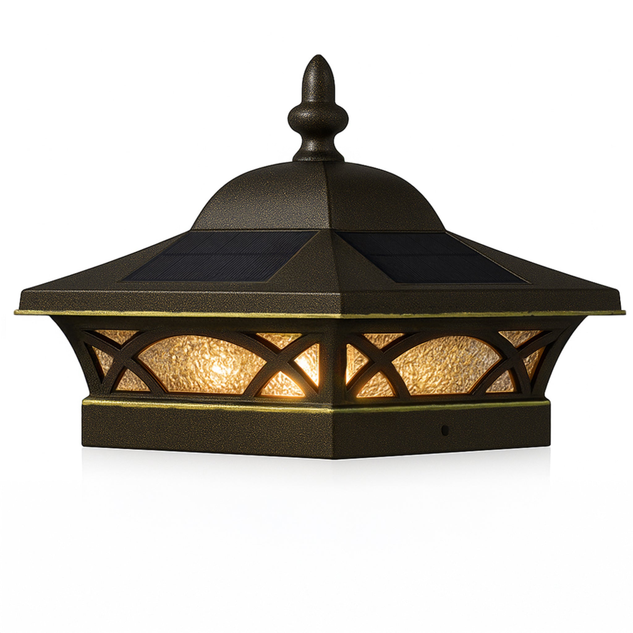 Coventry Solar Post Cap - Antique Bronze