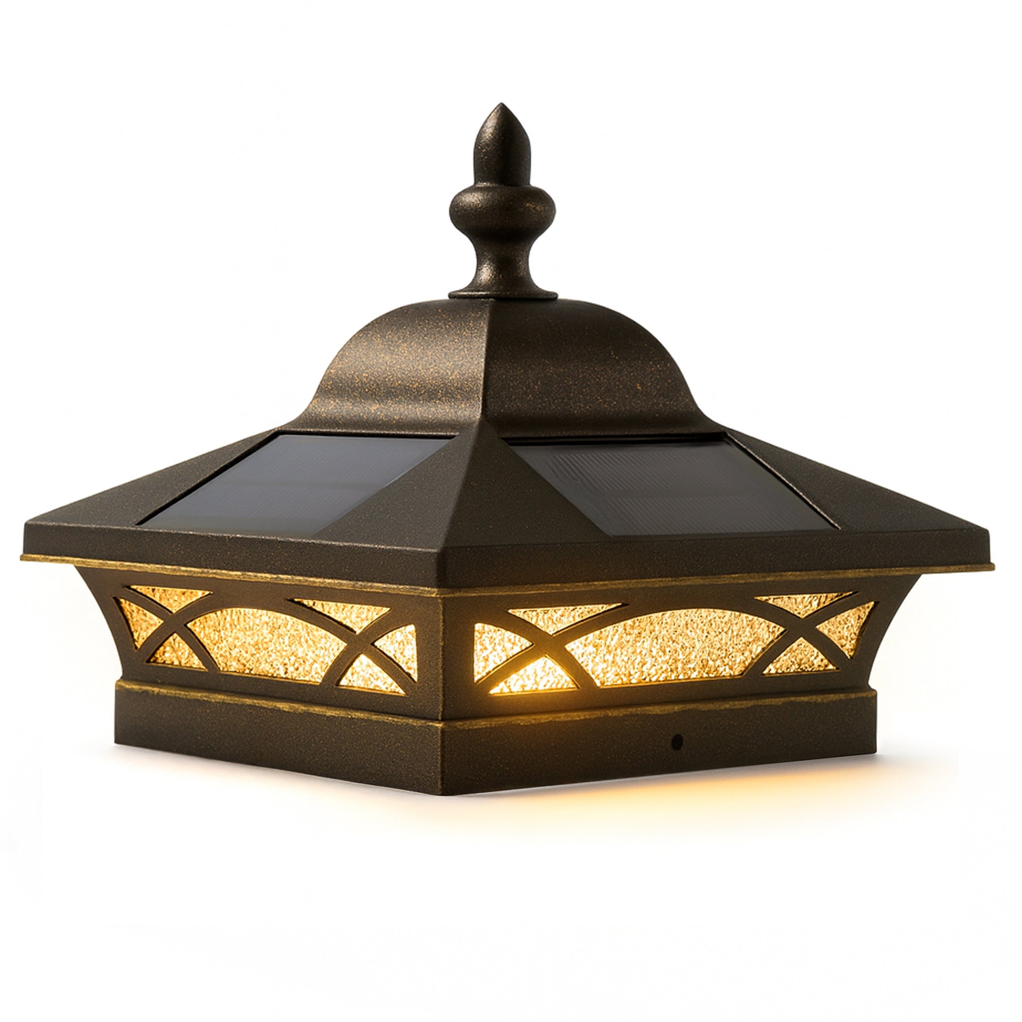 Coventry Solar Post Cap - Antique Bronze