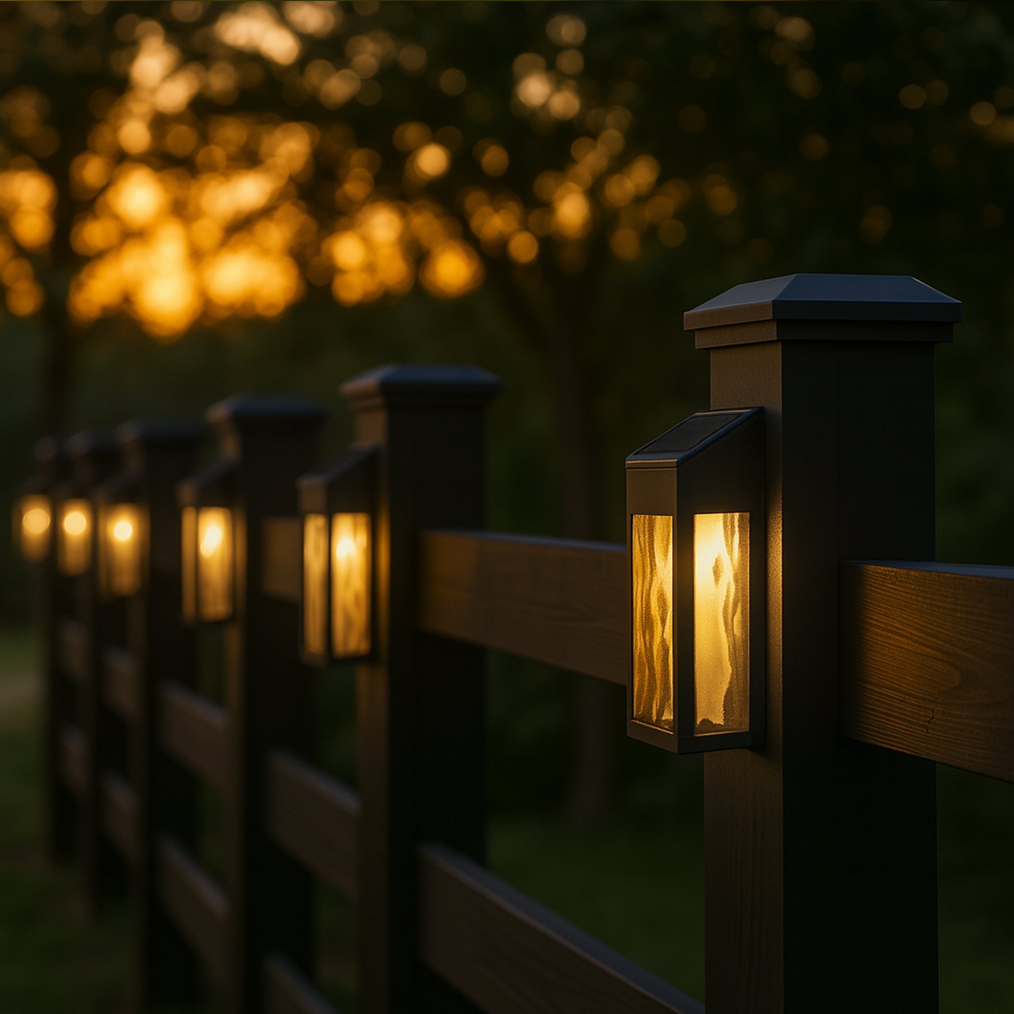 Applique murale et terrasse Lancaster en aluminium noir (paquet de 2)