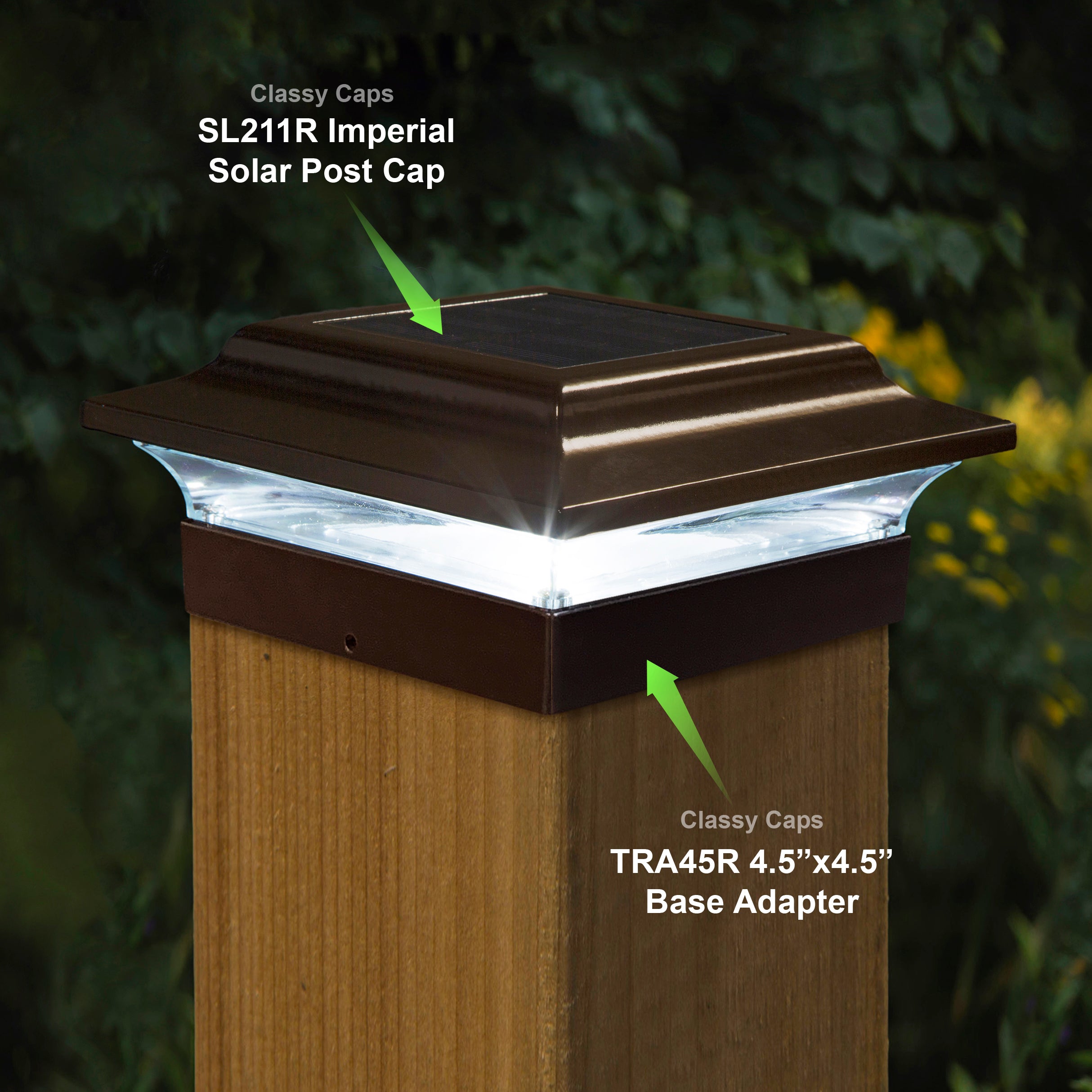 4.5x4.5 Base Imperial Aluminio - Bronce