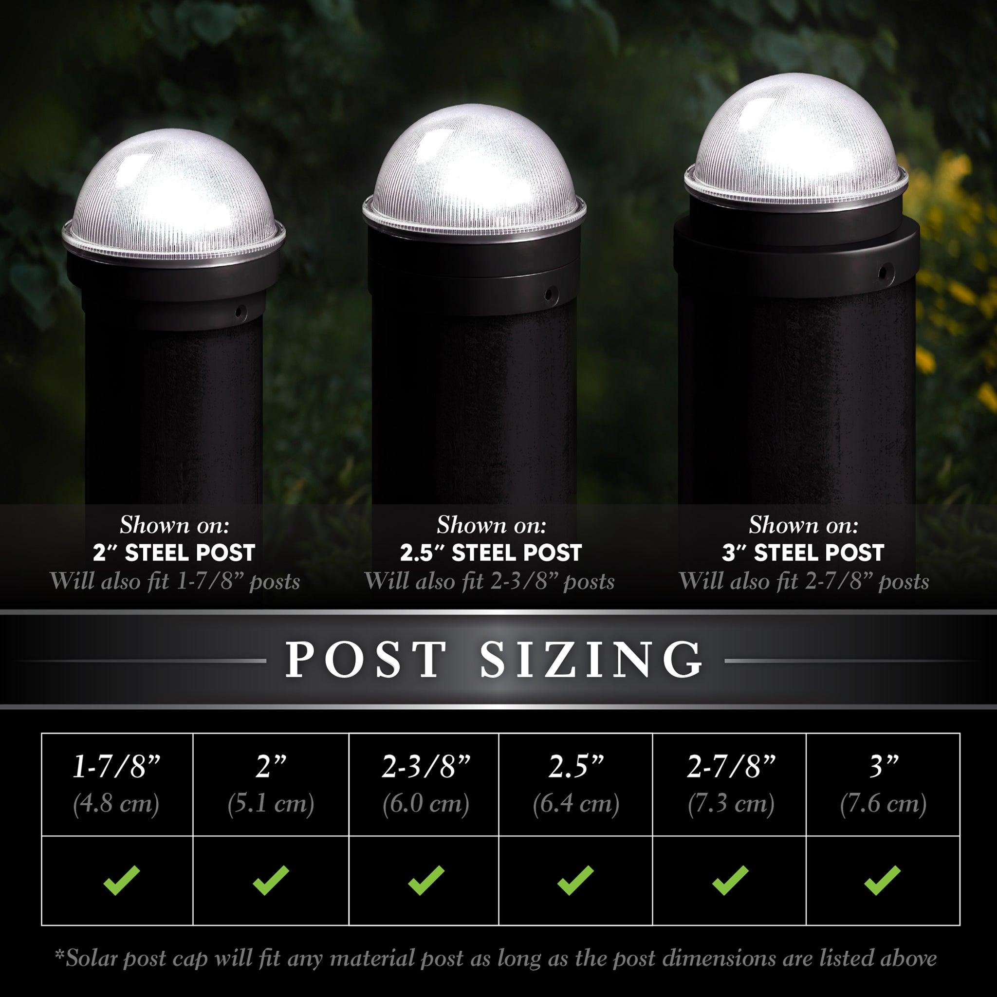 Summit Solar Post Cap - Black - Classy Caps Mfg. Inc.
