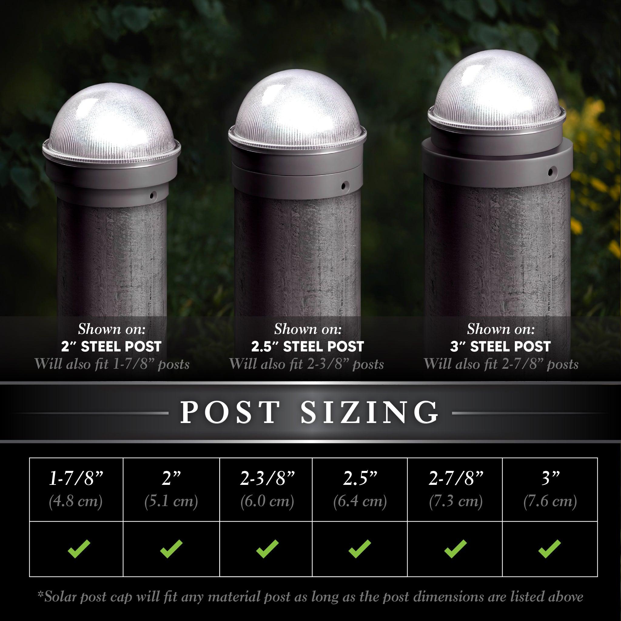 Summit Solar Post Cap - Silver - Classy Caps Mfg. Inc.
