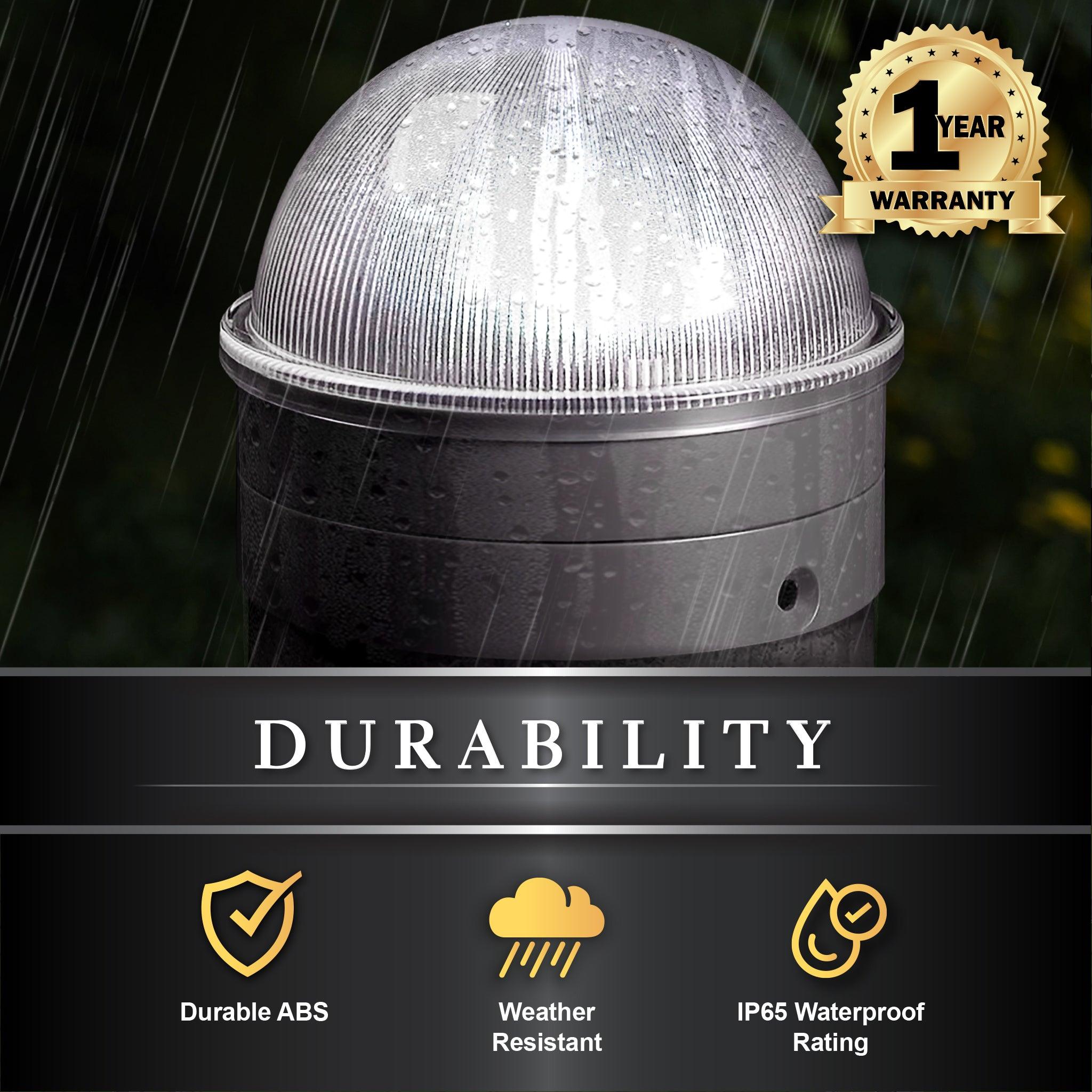 Summit Solar Post Cap - Silver - Classy Caps Mfg. Inc.