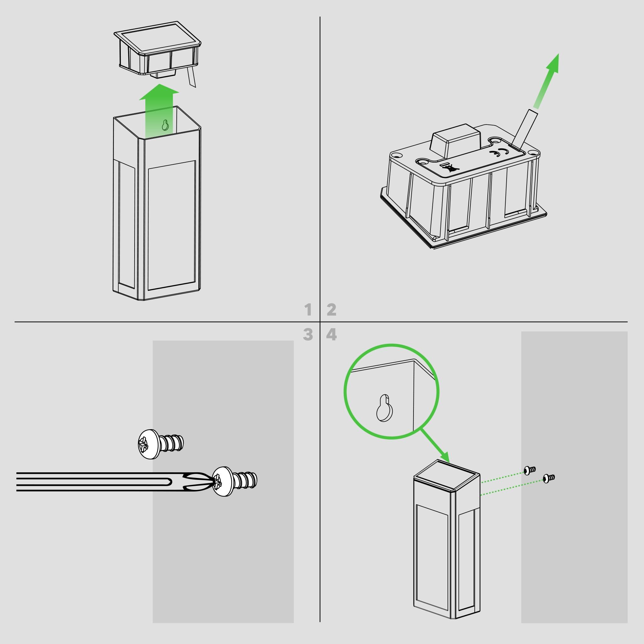 Black Aluminum Lancaster Deck & Wall Light (2 Pack) - Classy Caps Mfg. Inc.