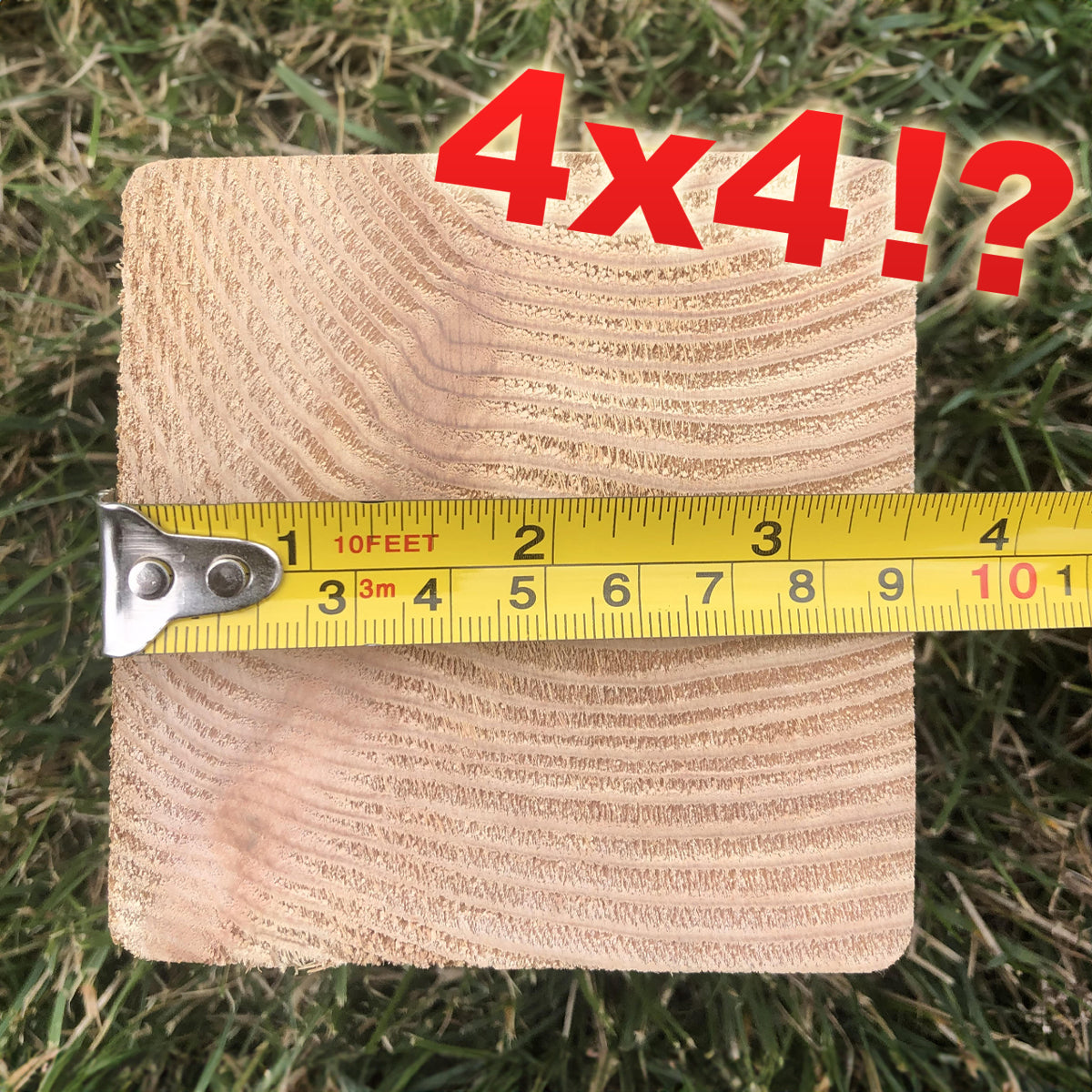 Nominal vs. Actual Lumber Post Sizes: