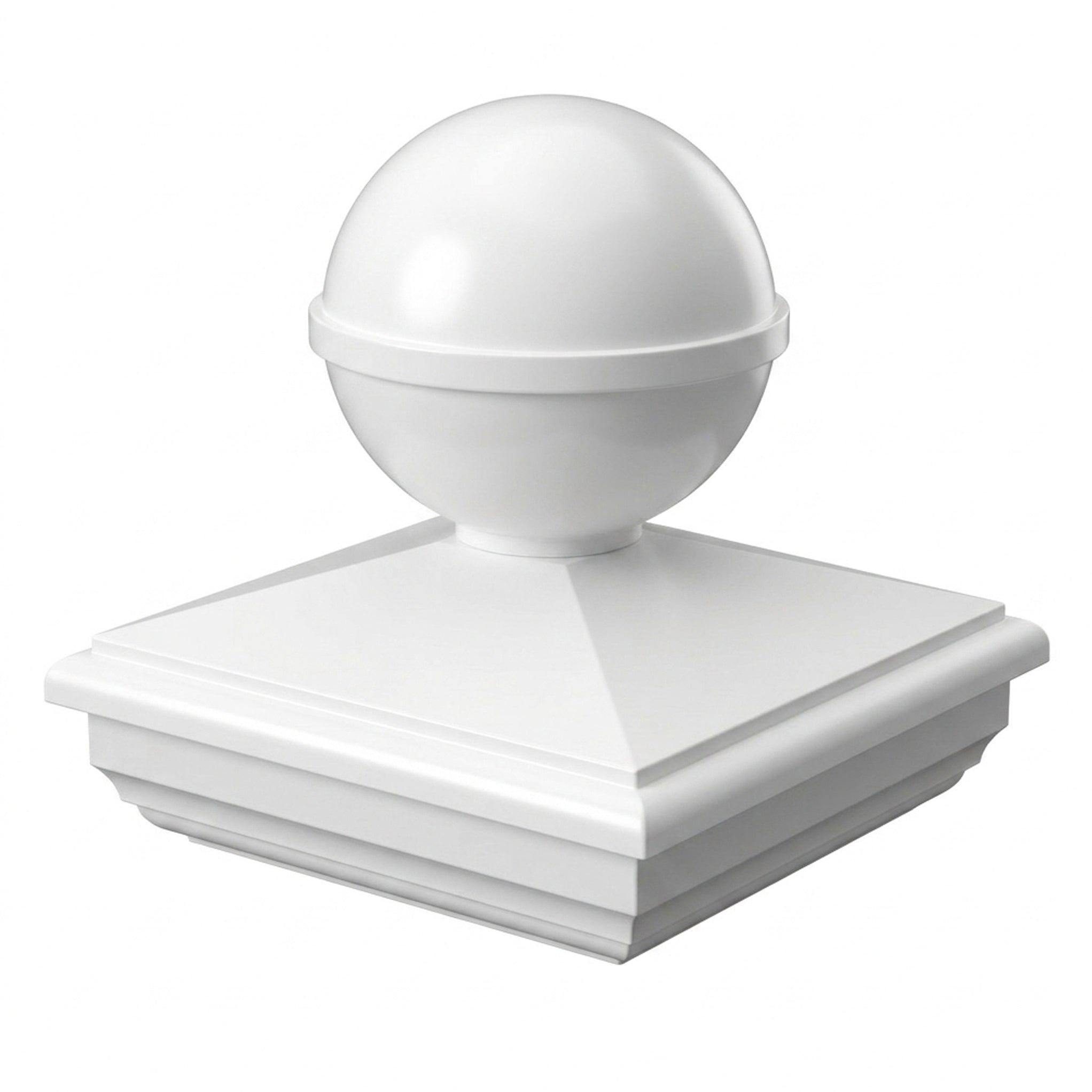 5x5 New England Ball PVC Post Cap