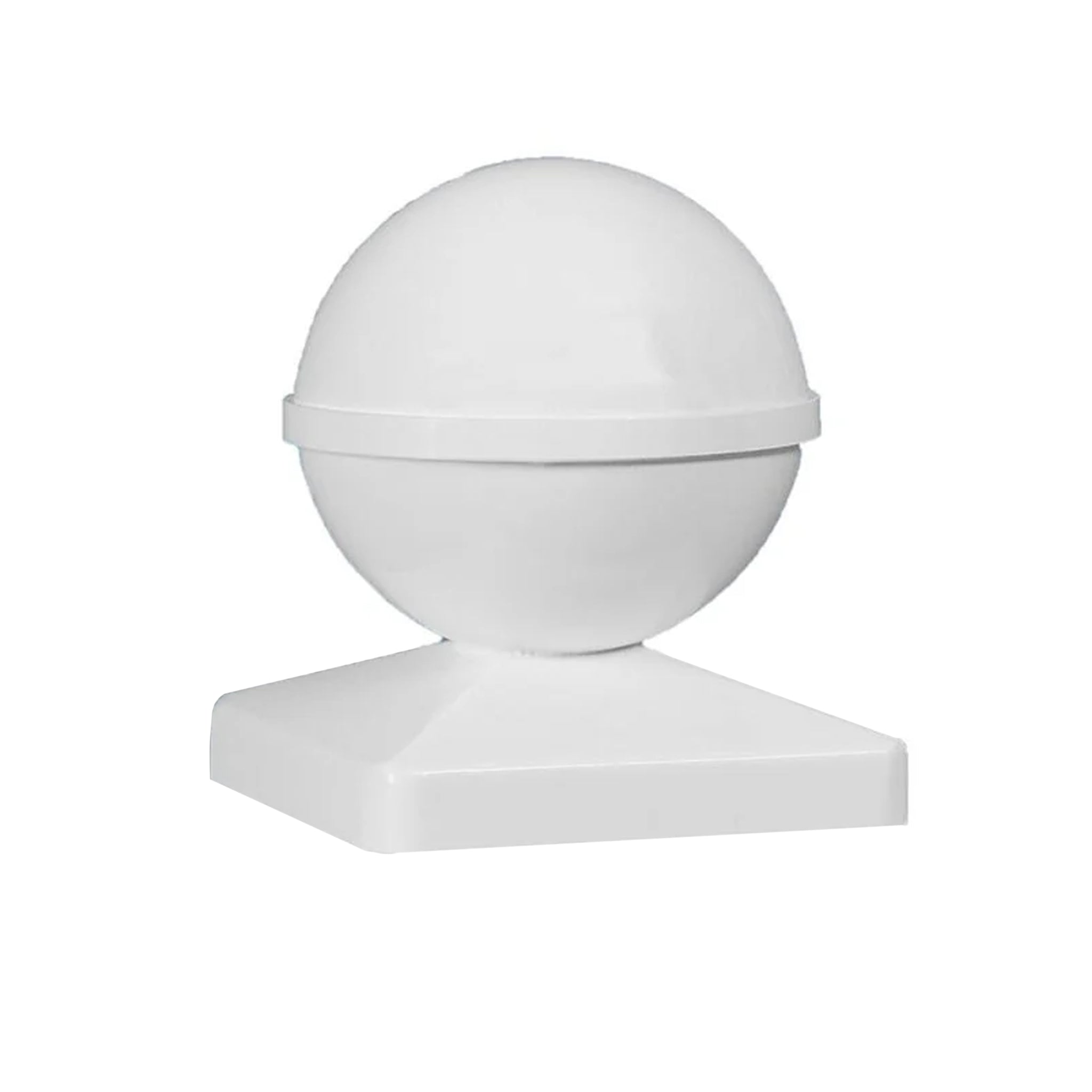 Capuchon de poteau en PVC boule 5x5