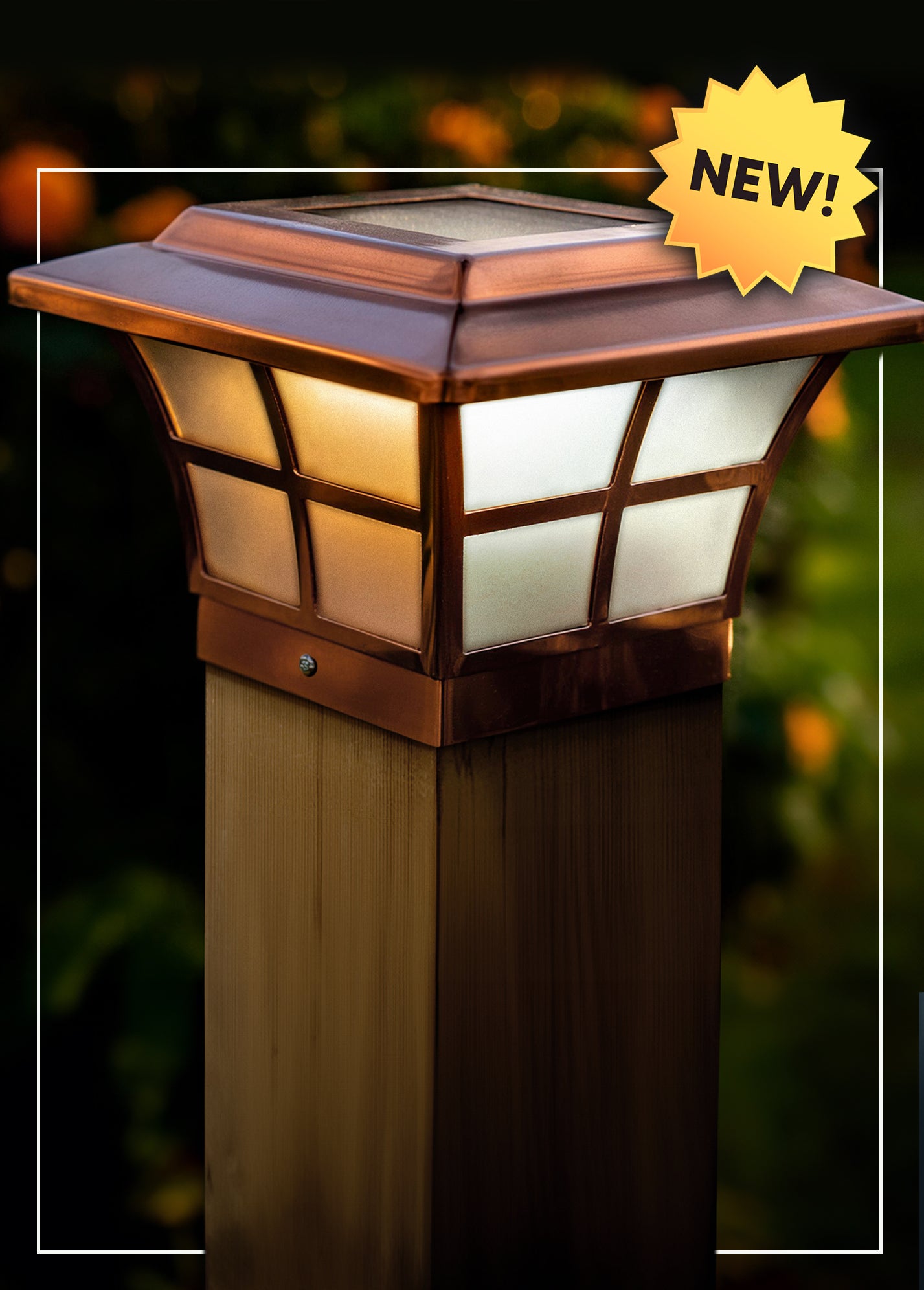 Classy Caps : solar outdoor lighting including solar post caps.