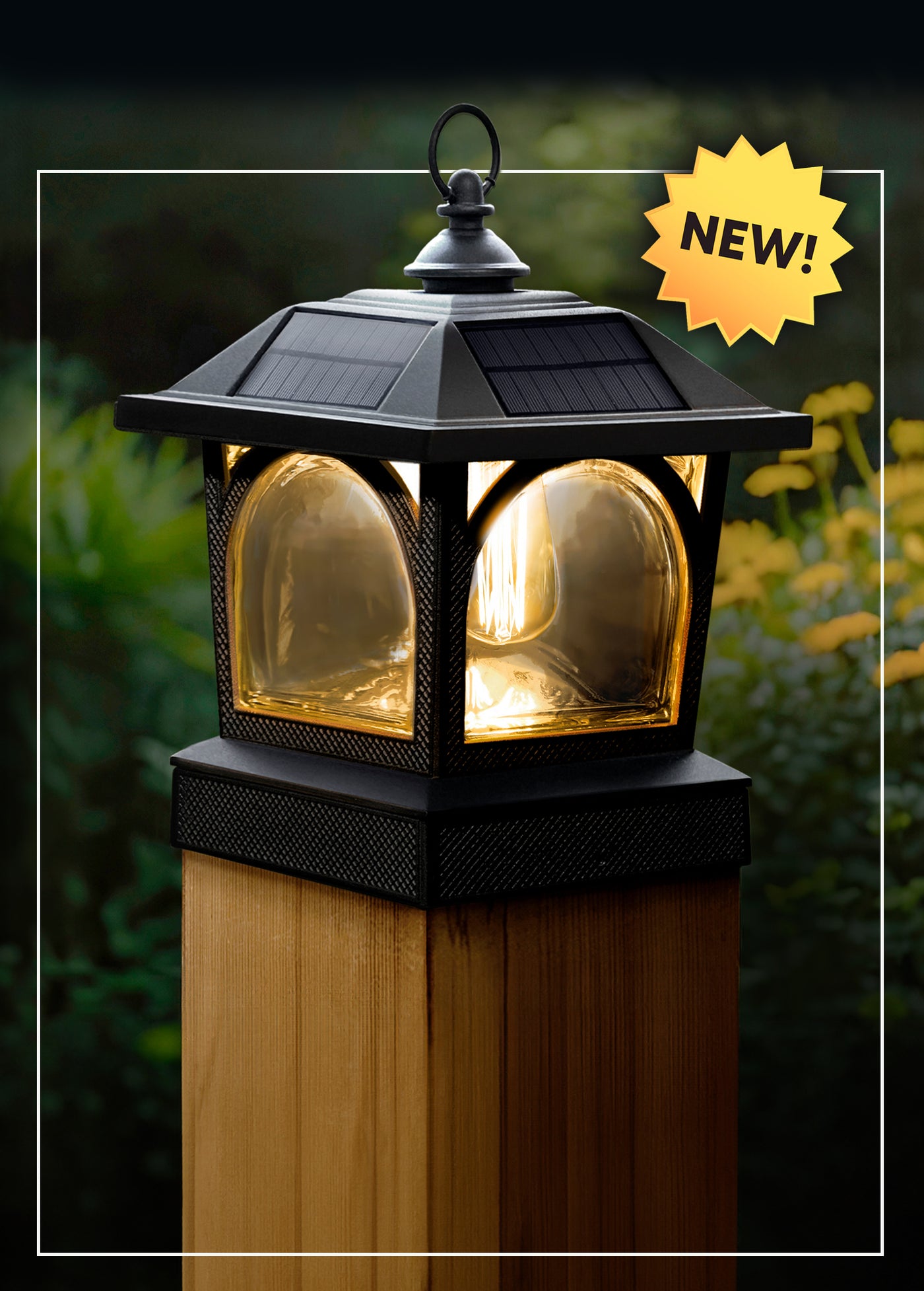Classy Caps : solar outdoor lighting including solar post caps.