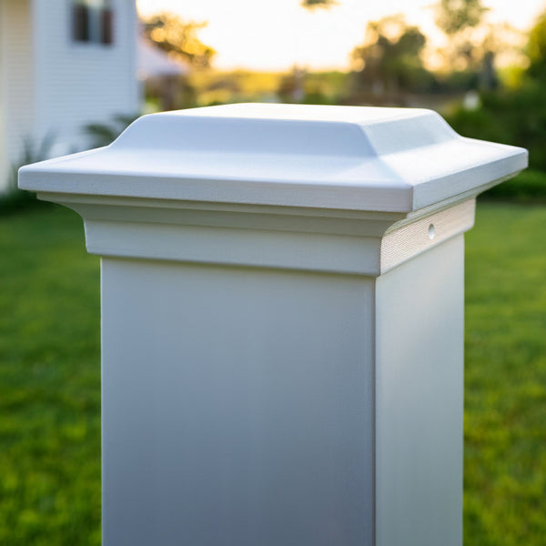 4x4 Aluminum Post Cap - White