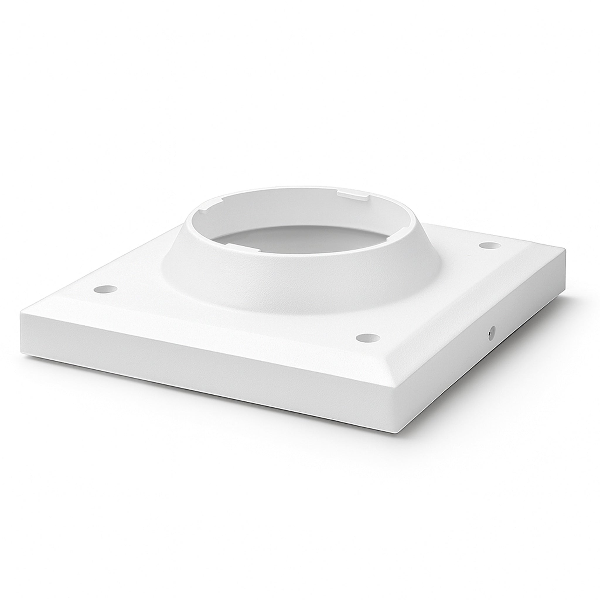 7.5”x7.5” Base Adapter/Surface Mount - White