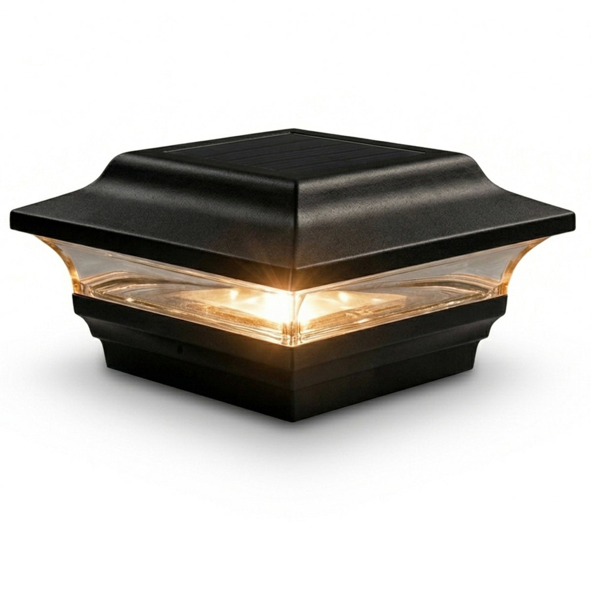 Tapa de poste solar imperial - Negro SL211B
