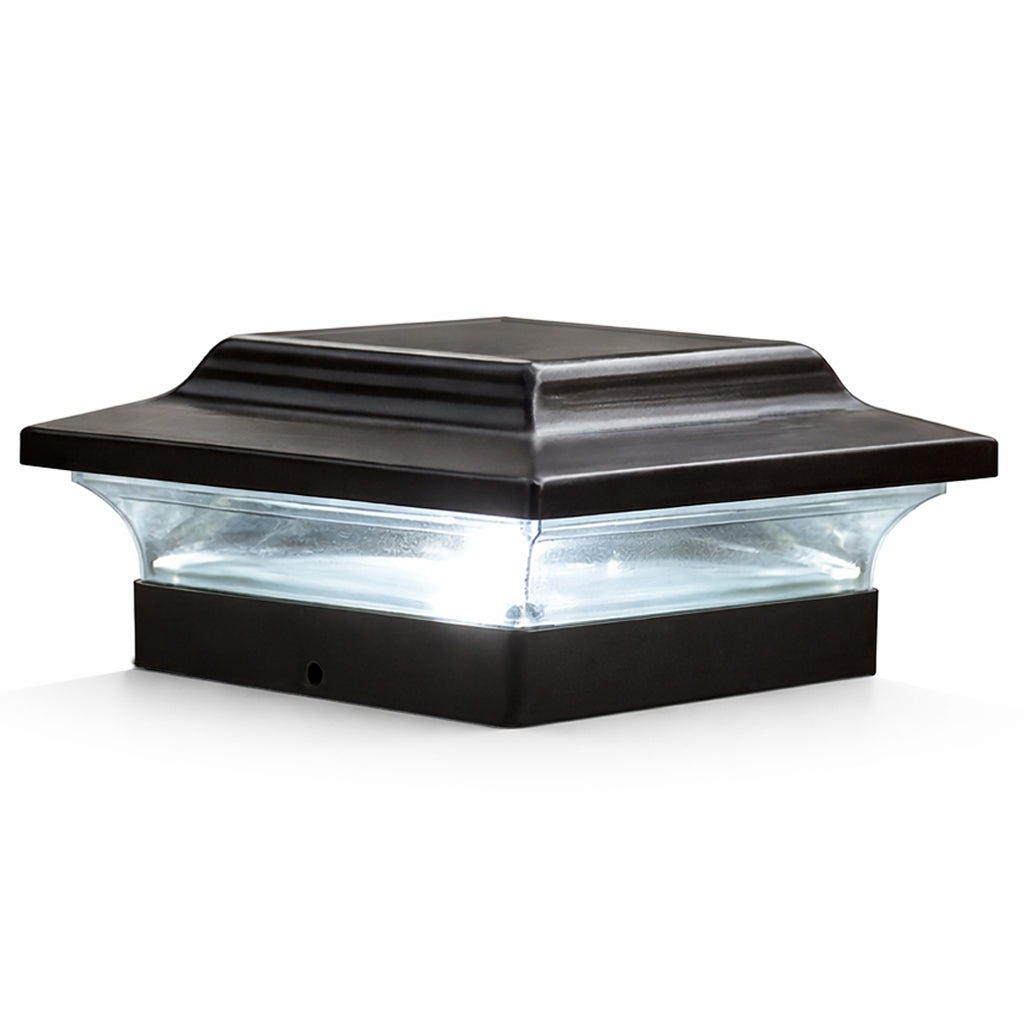 Imperial Solar Post Cap - Black With 4.5" X 4.5" Adaptor
