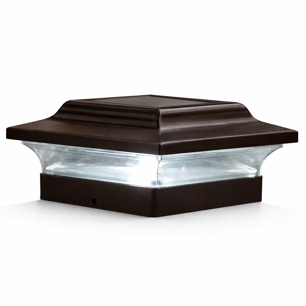 Imperial Solar Post Cap - Bronze With 4.5"x4.5" Adaptor