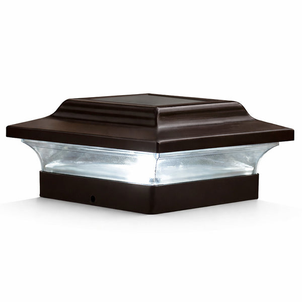 Imperial Solar Post Cap - Bronze With 4.5"x4.5" Adaptor