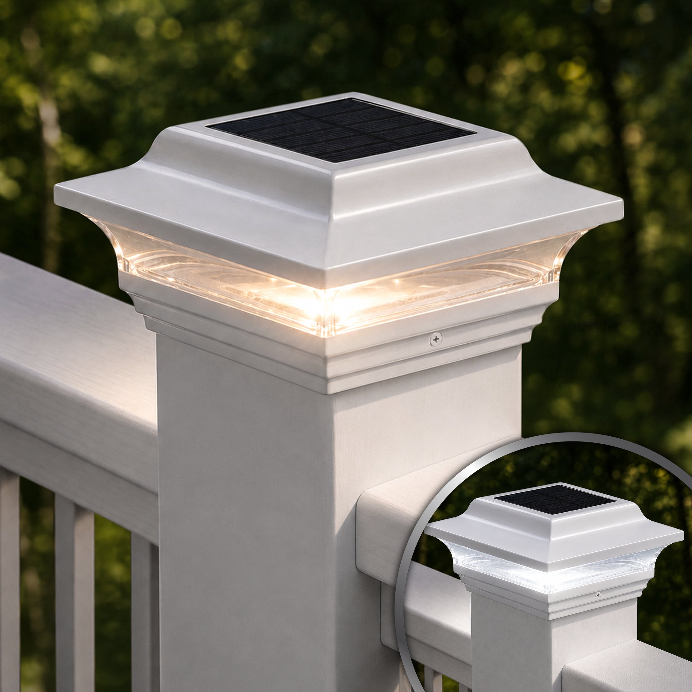 Imperial Solar Post Cap - White SL211W