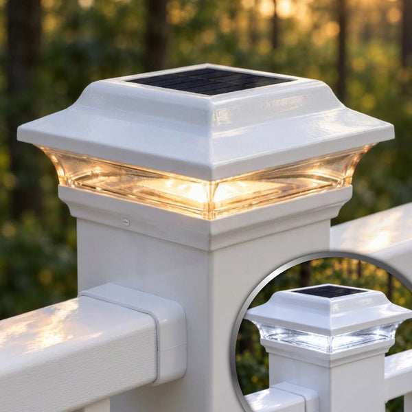 4x4 Imperial Solar Post Cap - Gloss White