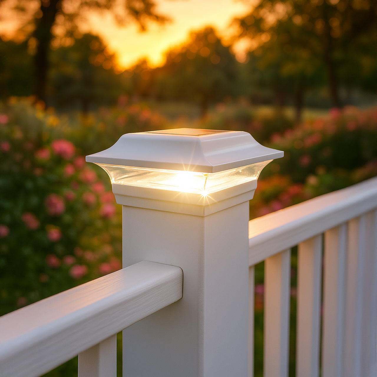 Imperial Solar Post Cap - White SL214W