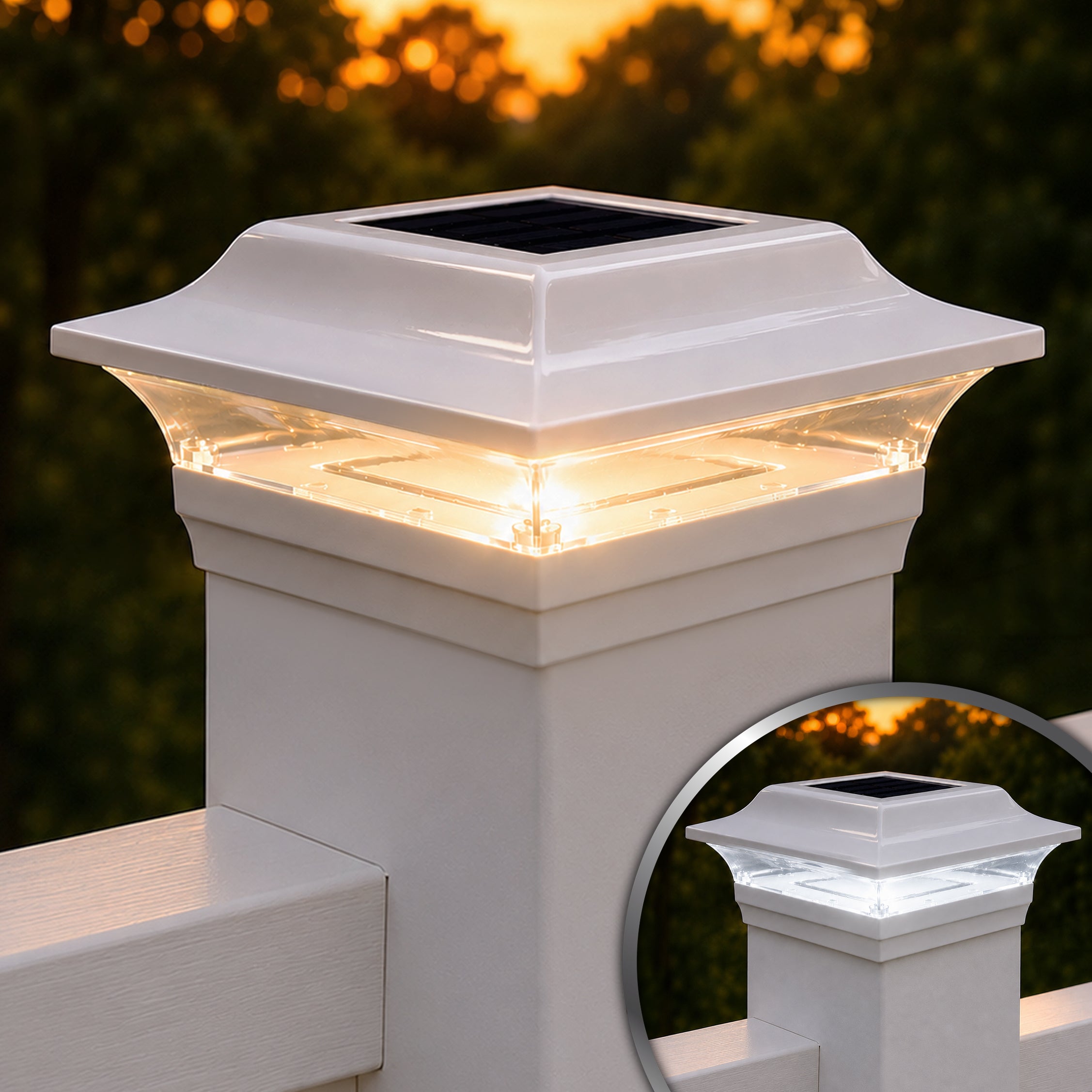 Casquillo para poste solar Imperial - Blanco SL214W