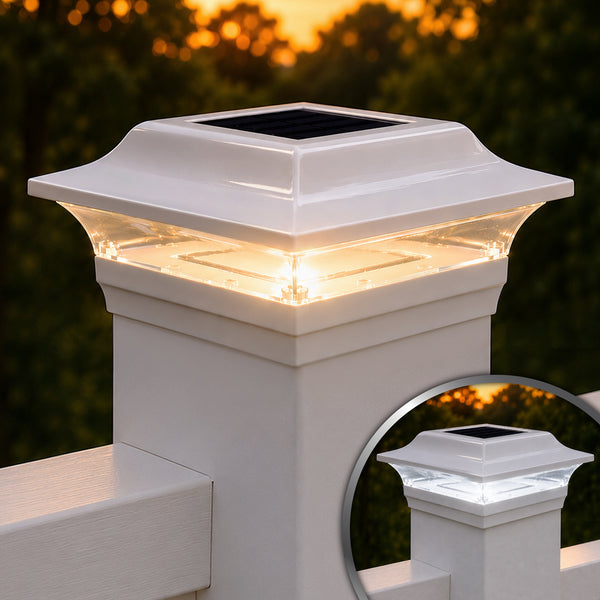 Imperial Solar Post Cap - White SL214W
