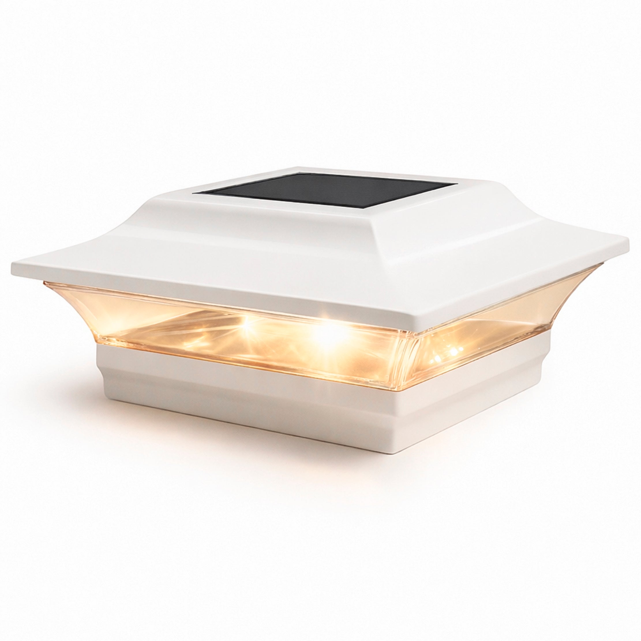 Capuchon de Poteau Solaire Impérial - Blanc SL214W